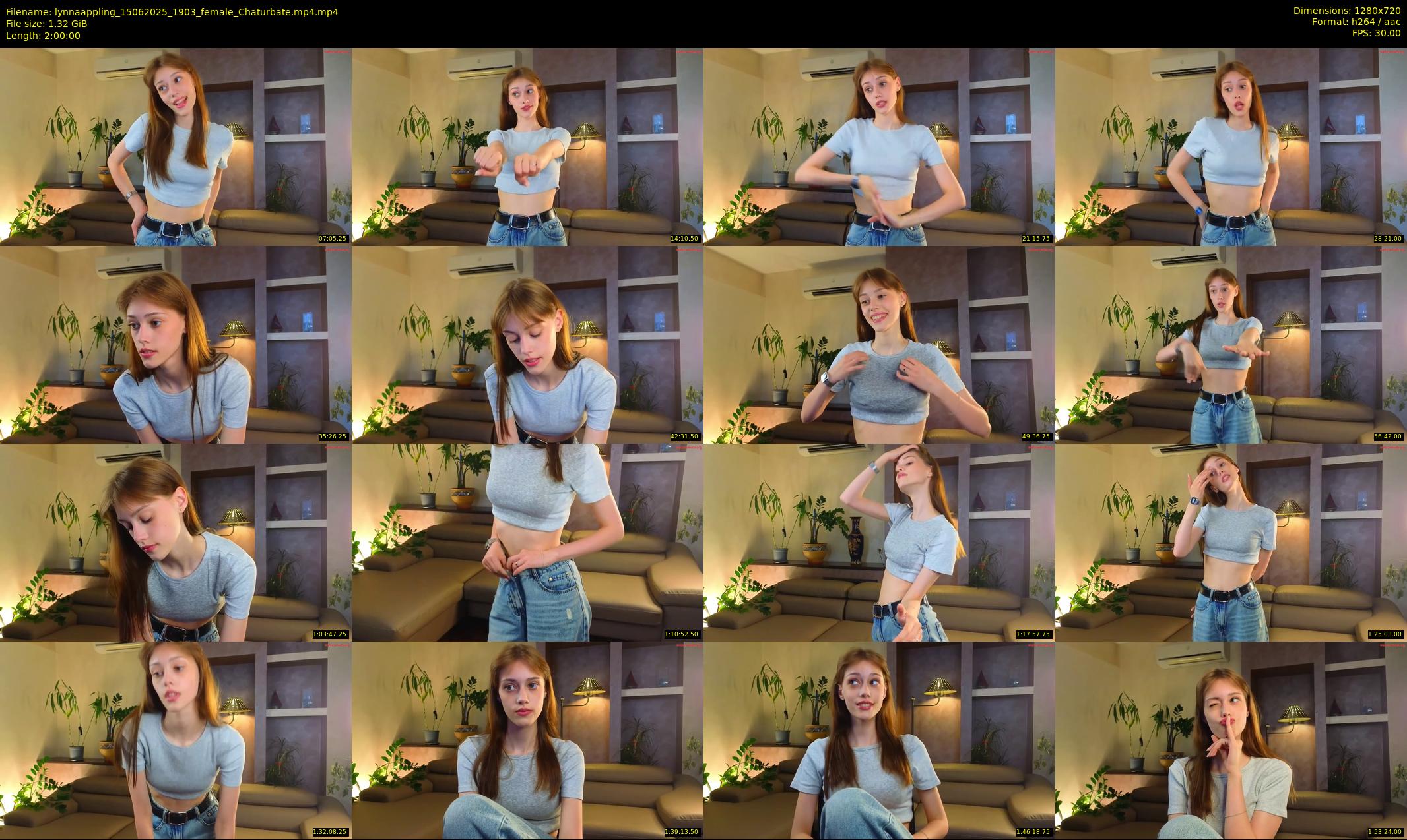 lynnaappling — 120 minute Chaturbate female cam show recording, 720p, Jun 15, 2025