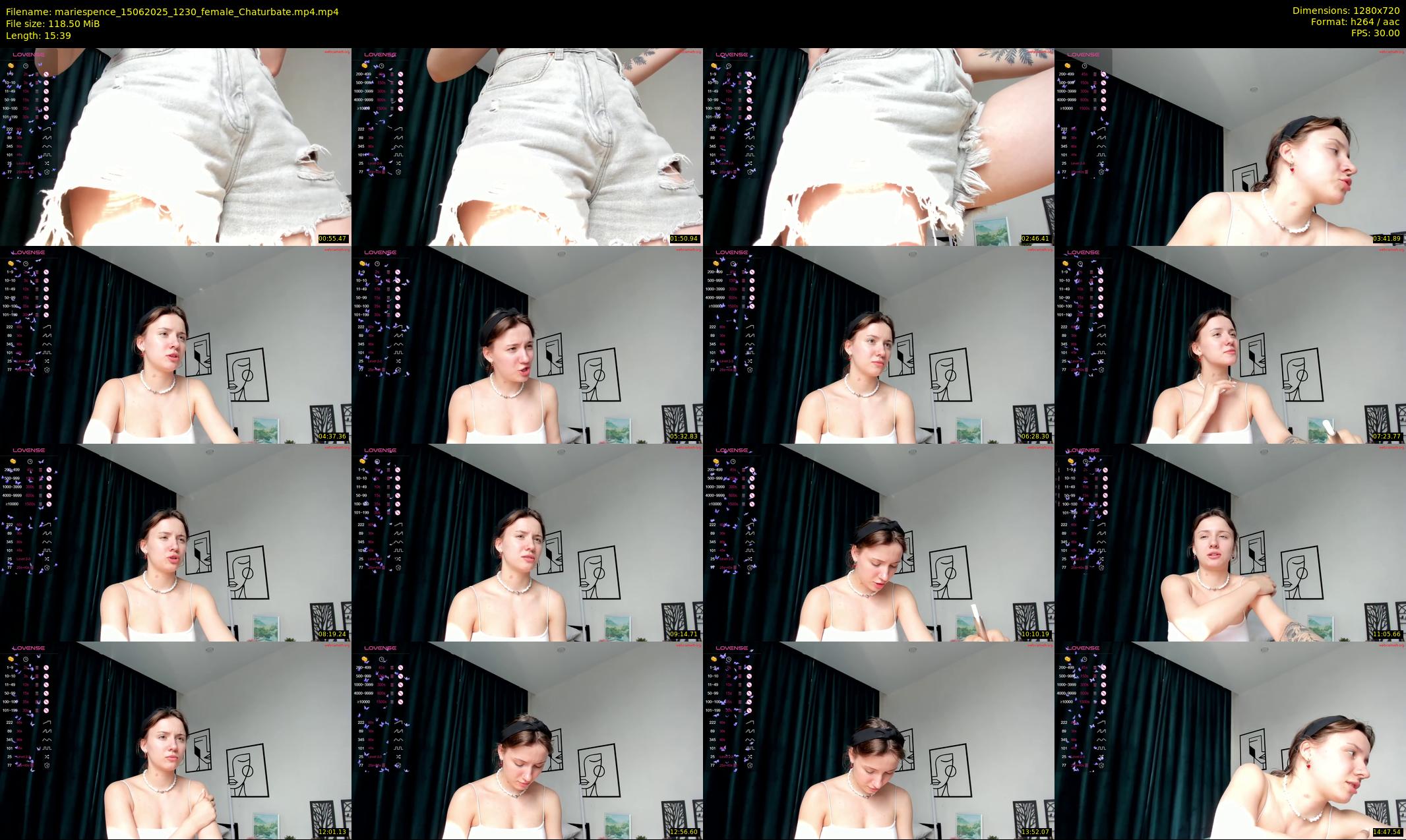 mariespence — 16 minute Chaturbate female cam show recording, 720p, Jun 15, 2025