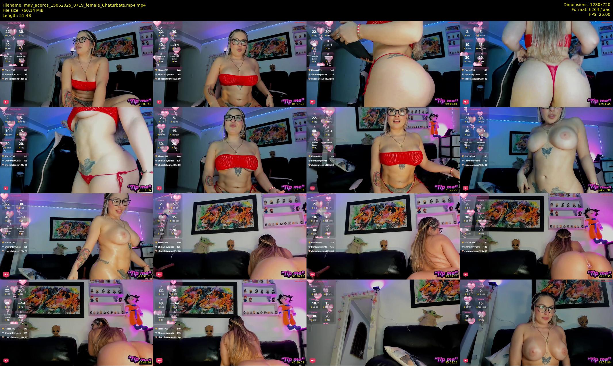 may_aceros — 52 minute Chaturbate female cam show recording, 720p, Jun 15, 2025