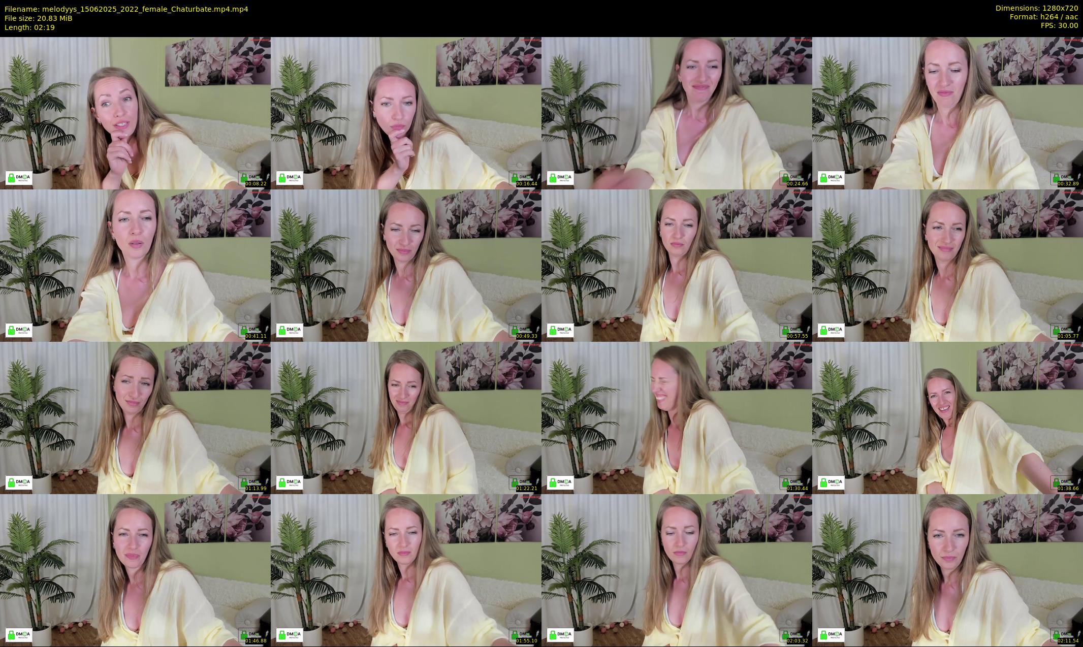 melodyys — 3 minute Chaturbate female cam show recording, 720p, Jun 15, 2025