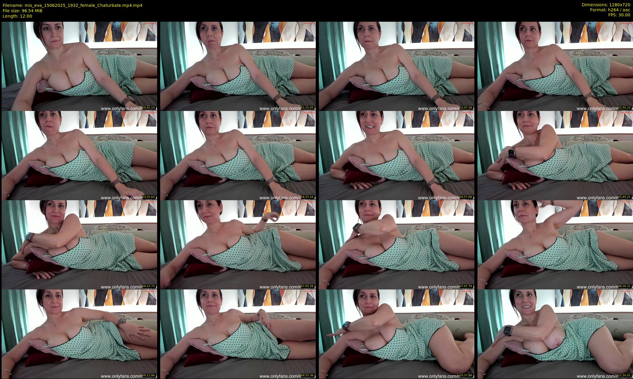 mis_eva — 12 minute Chaturbate female cam show recording, 720p, Jun 15, 2025