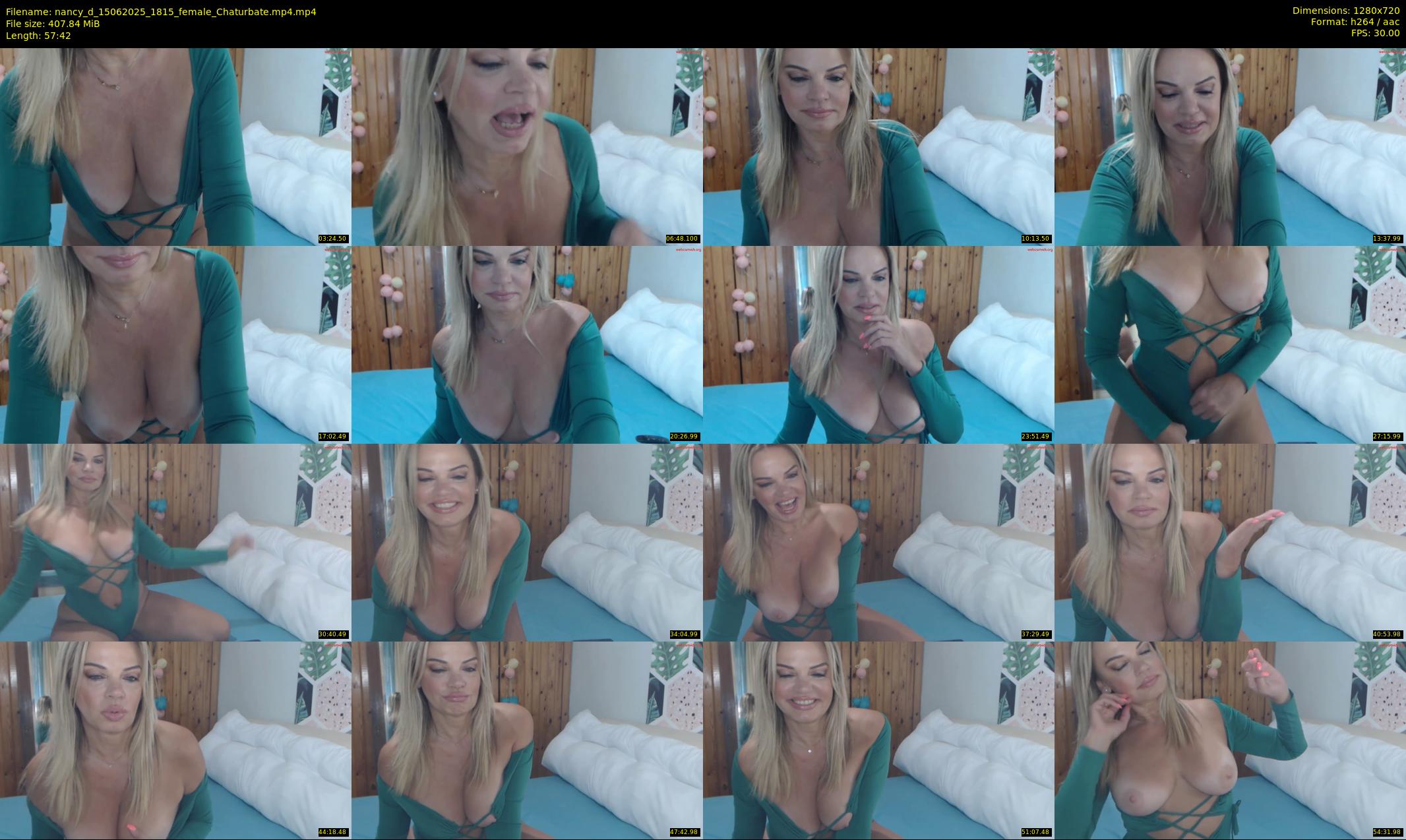 nancy_d — 58 minute Chaturbate female cam show recording, 720p, Jun 15, 2025