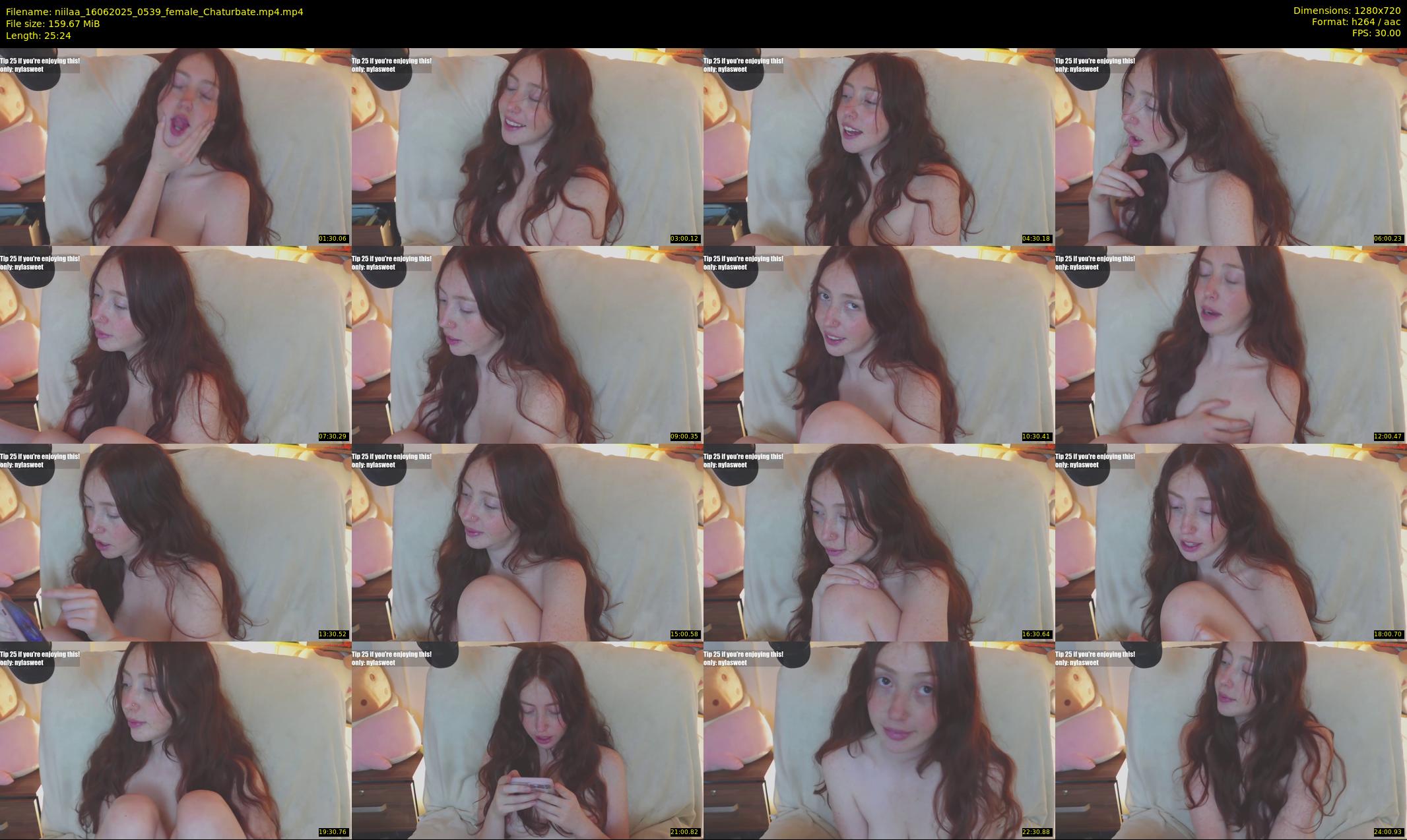 niilaa — 26 minute Chaturbate female cam show recording, 720p, Jun 16, 2025