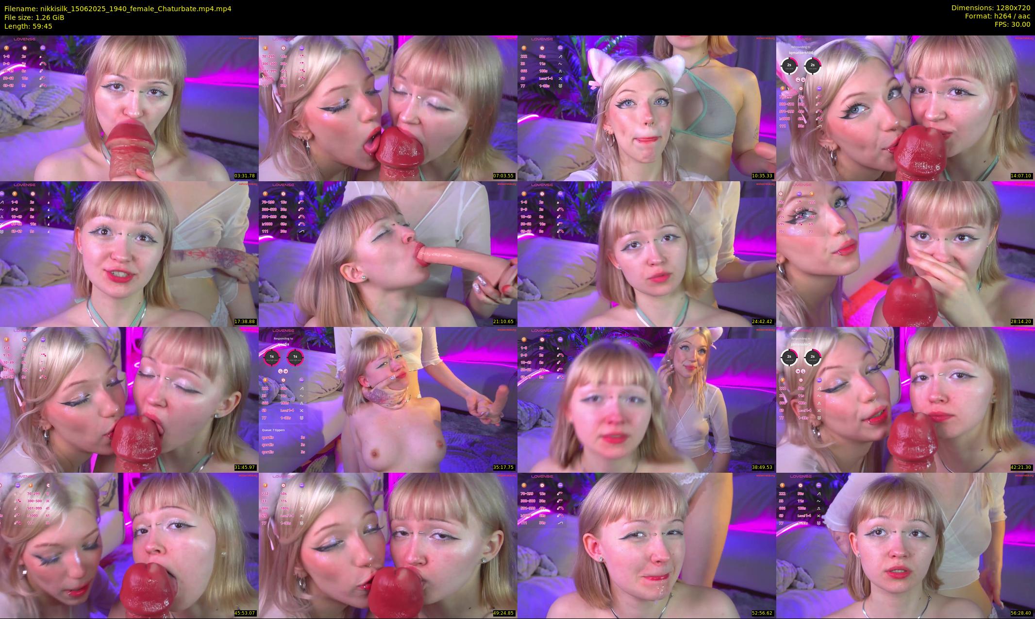 nikkisilk — 60 minute Chaturbate female cam show recording, 720p, Jun 15, 2025