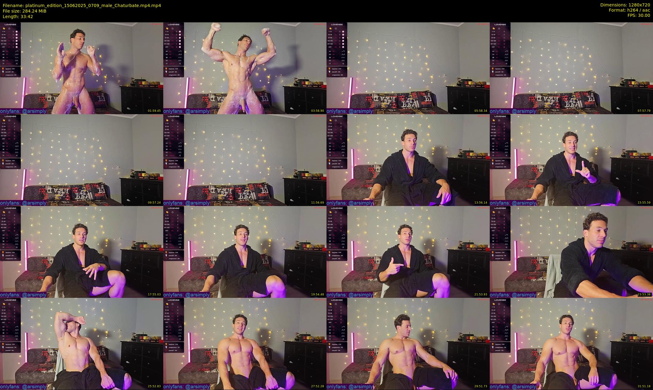 platinum_edition — 34 minute Chaturbate male cam show recording, 720p, Jun 15, 2025