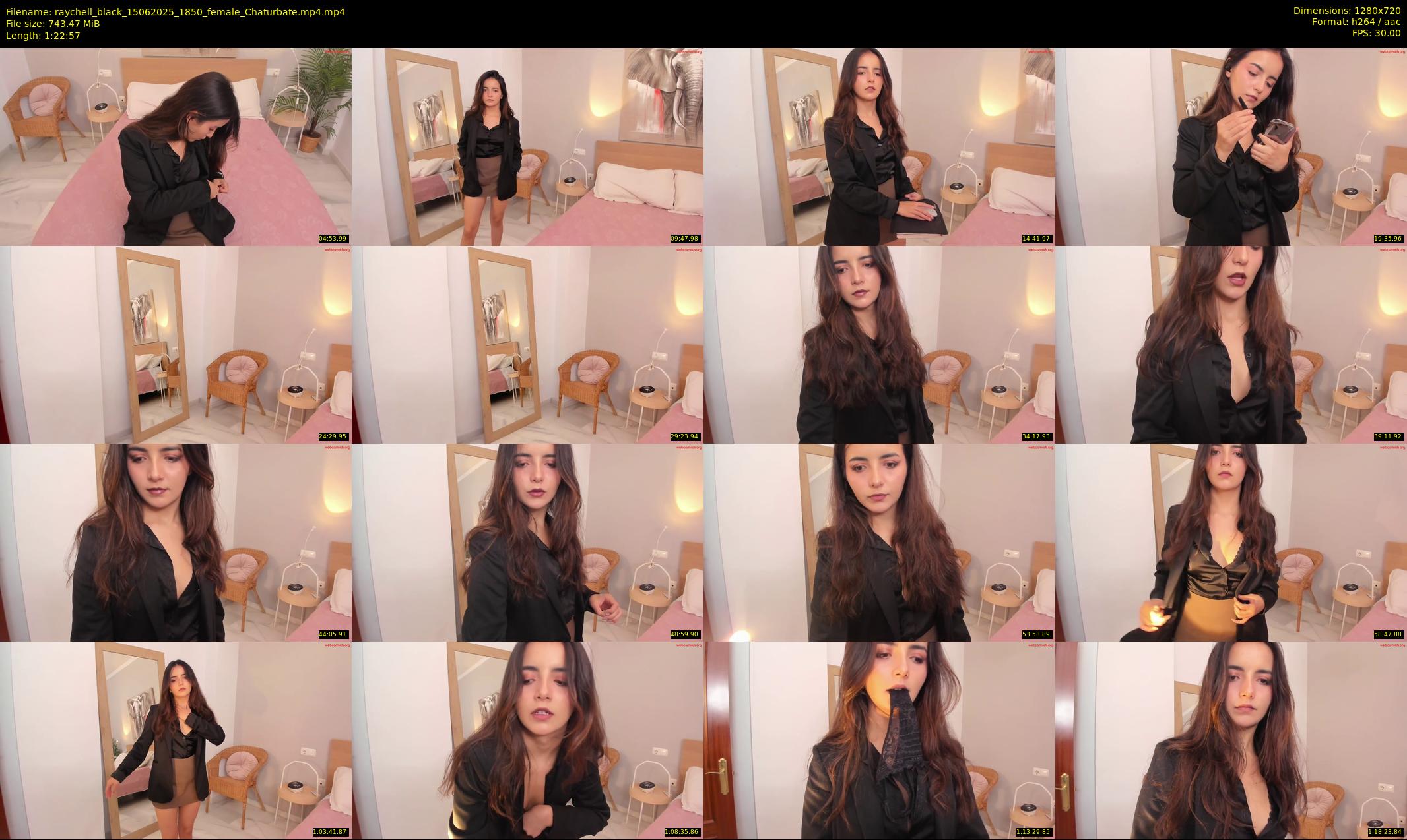 raychell_black — 83 minute Chaturbate female cam show recording, 720p, Jun 15, 2025