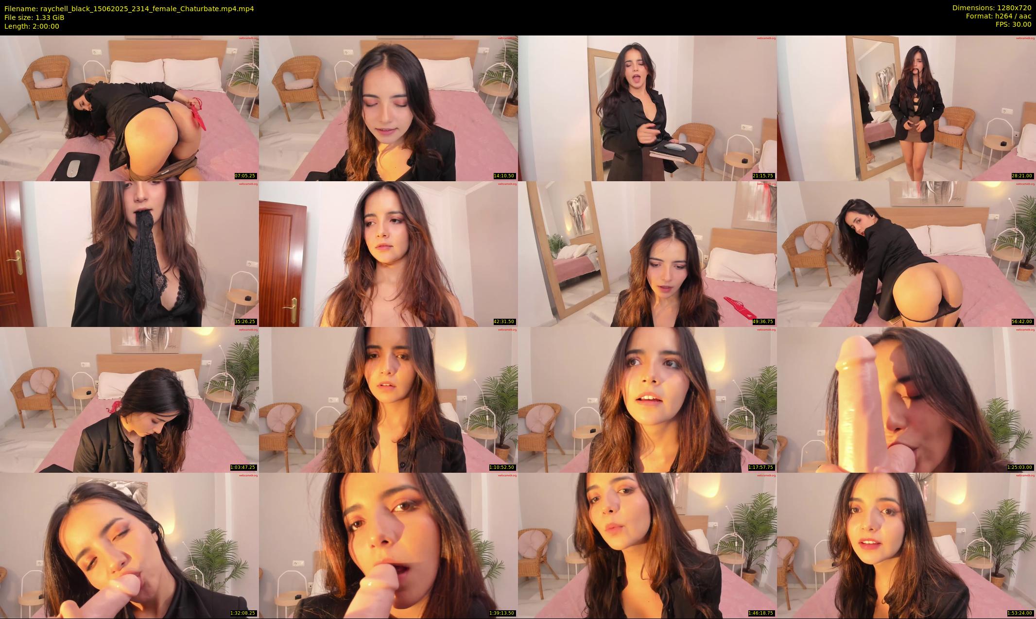 raychell_black — 120 minute Chaturbate female cam show recording, 720p, Jun 15, 2025