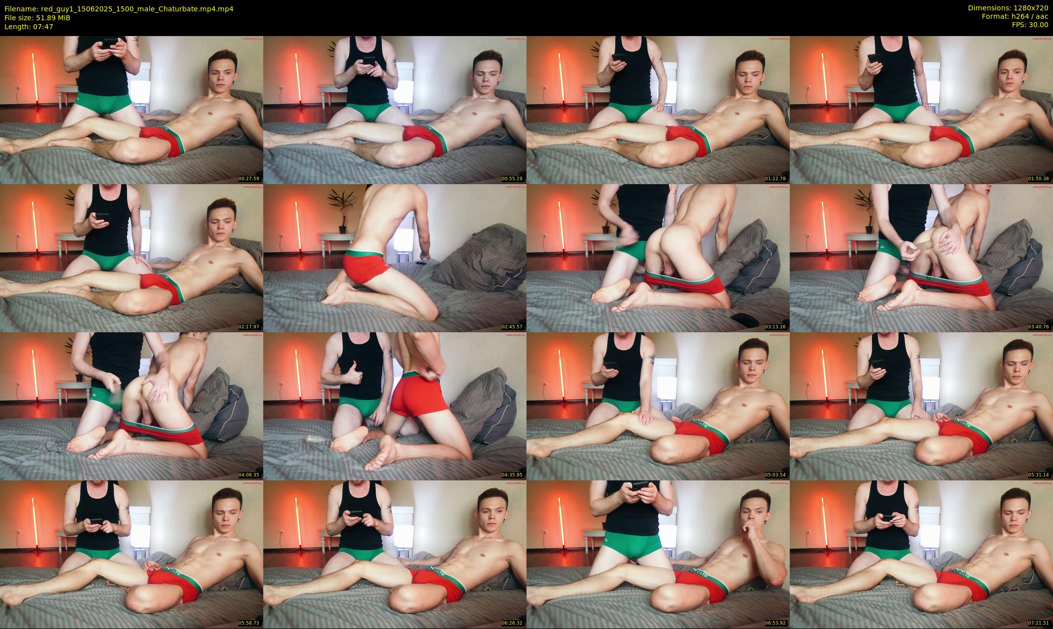 red_guy1 — 8 minute Chaturbate male cam show recording, 720p, Jun 15, 2025