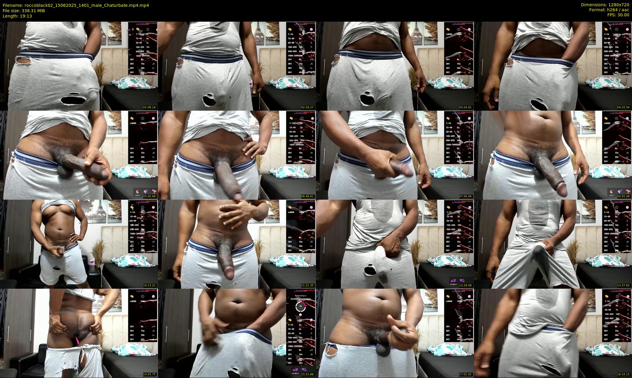 roccoblack02 — 20 minute Chaturbate male cam show recording, 720p, Jun 15, 2025