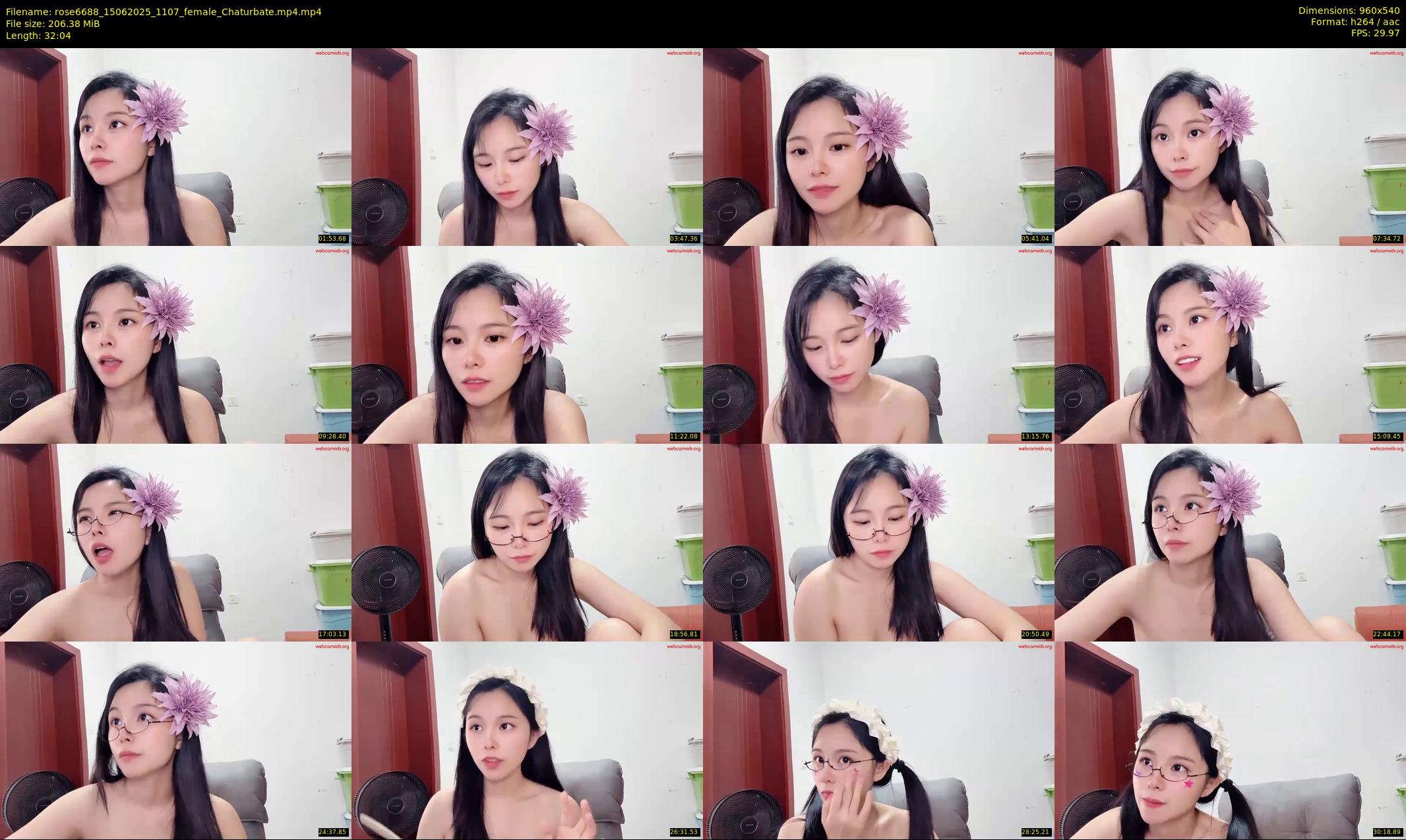 rose6688 — 33 minute Chaturbate female cam show recording, 480p, Jun 15, 2025