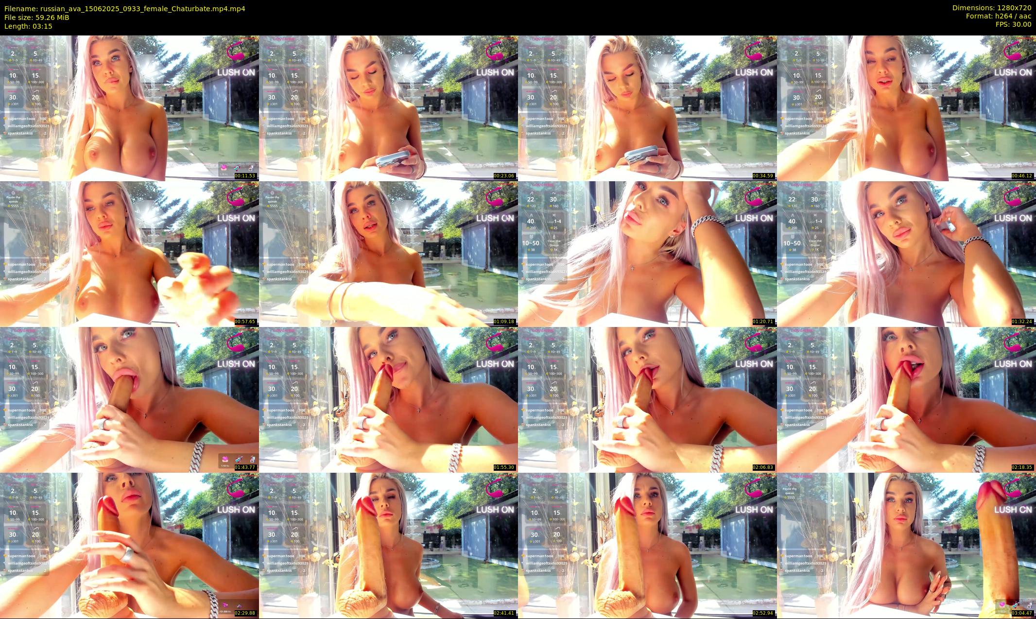 russian_ava — 4 minute Chaturbate female cam show recording, 720p, Jun 15, 2025