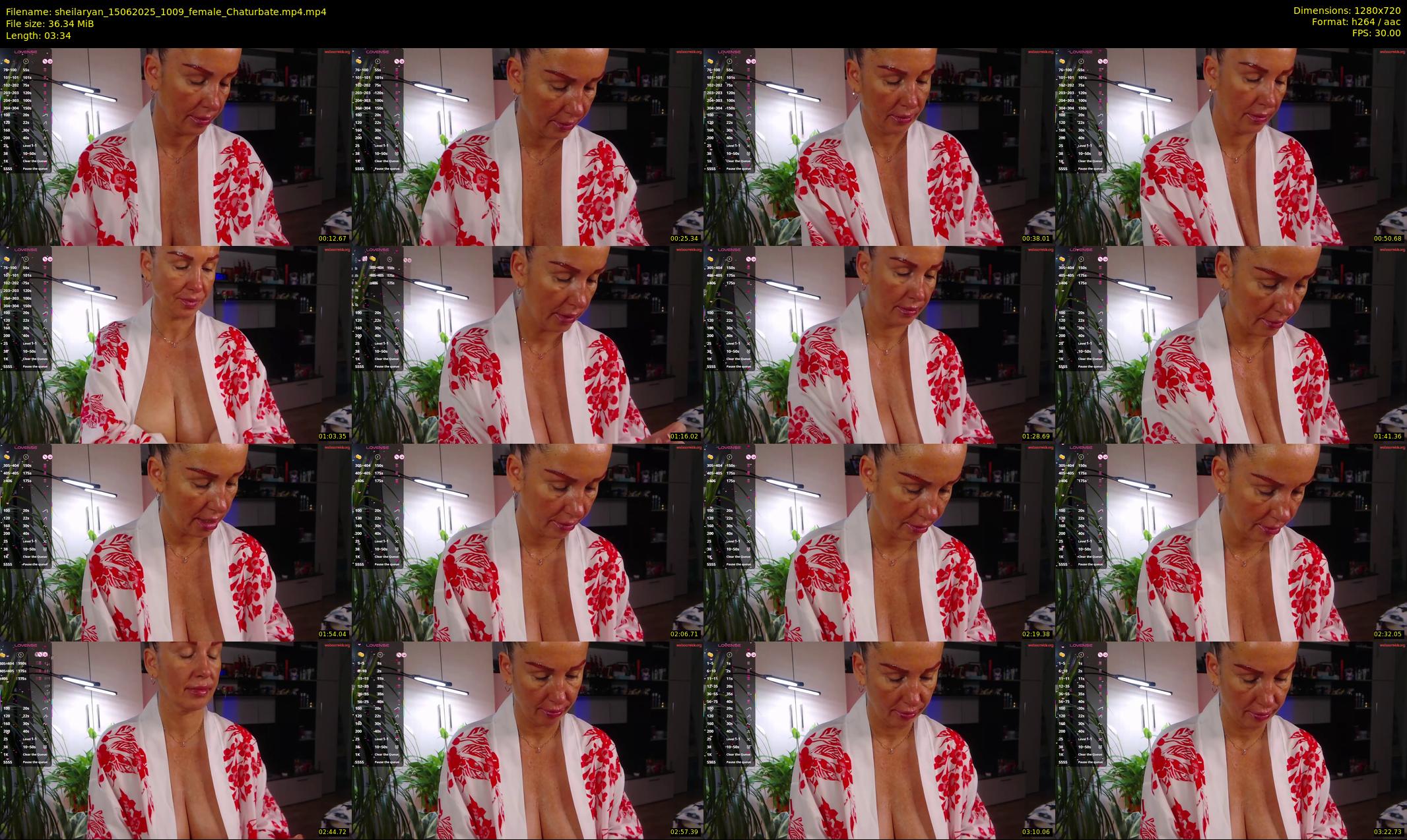 sheilaryan — 4 minute Chaturbate female cam show recording, 720p, Jun 15, 2025