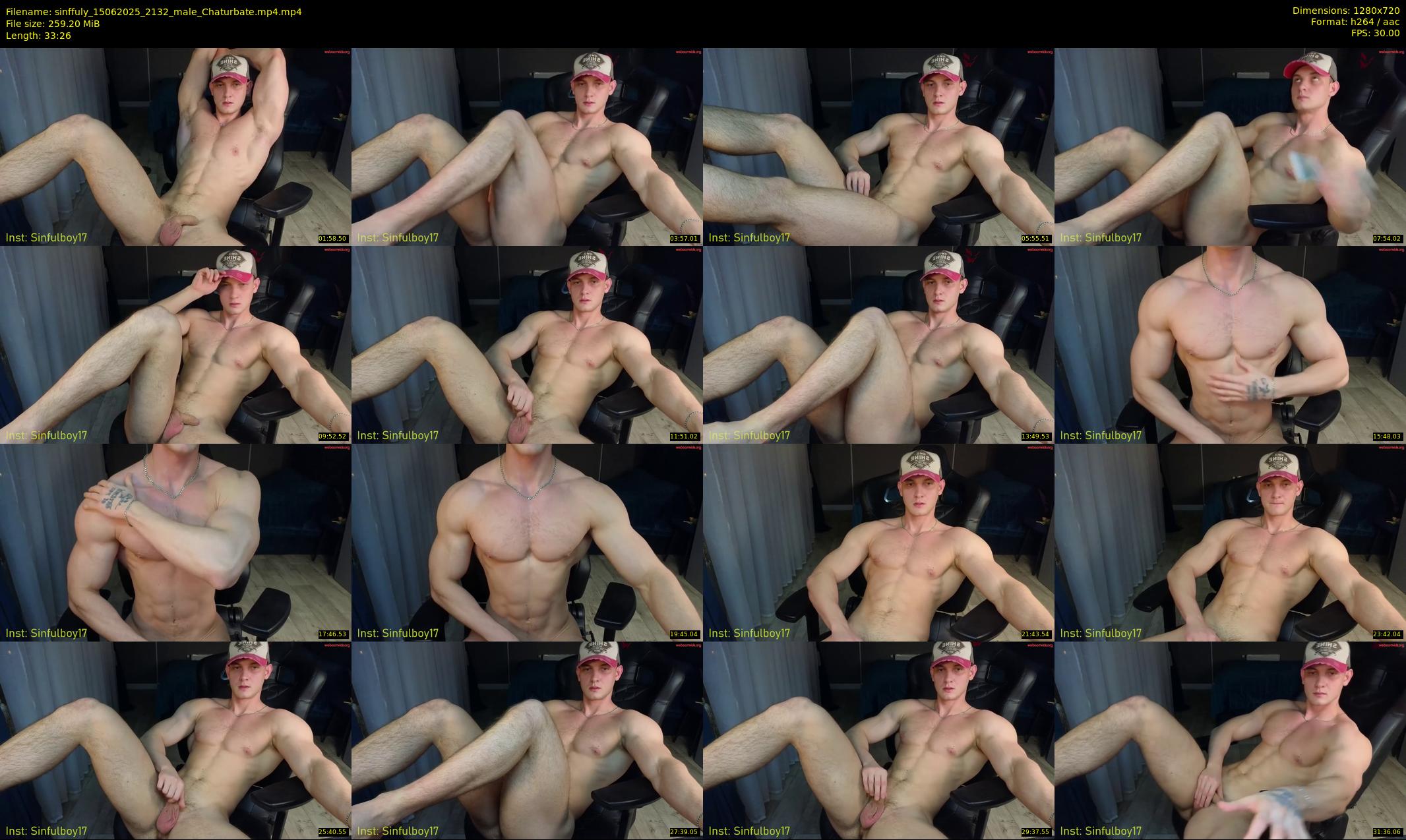 sinffuly — 34 minute Chaturbate male cam show recording, 720p, Jun 15, 2025