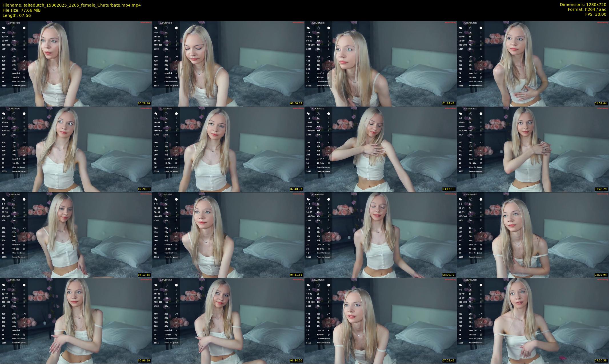taitedutch — 8 minute Chaturbate female cam show recording, 720p, Jun 15, 2025