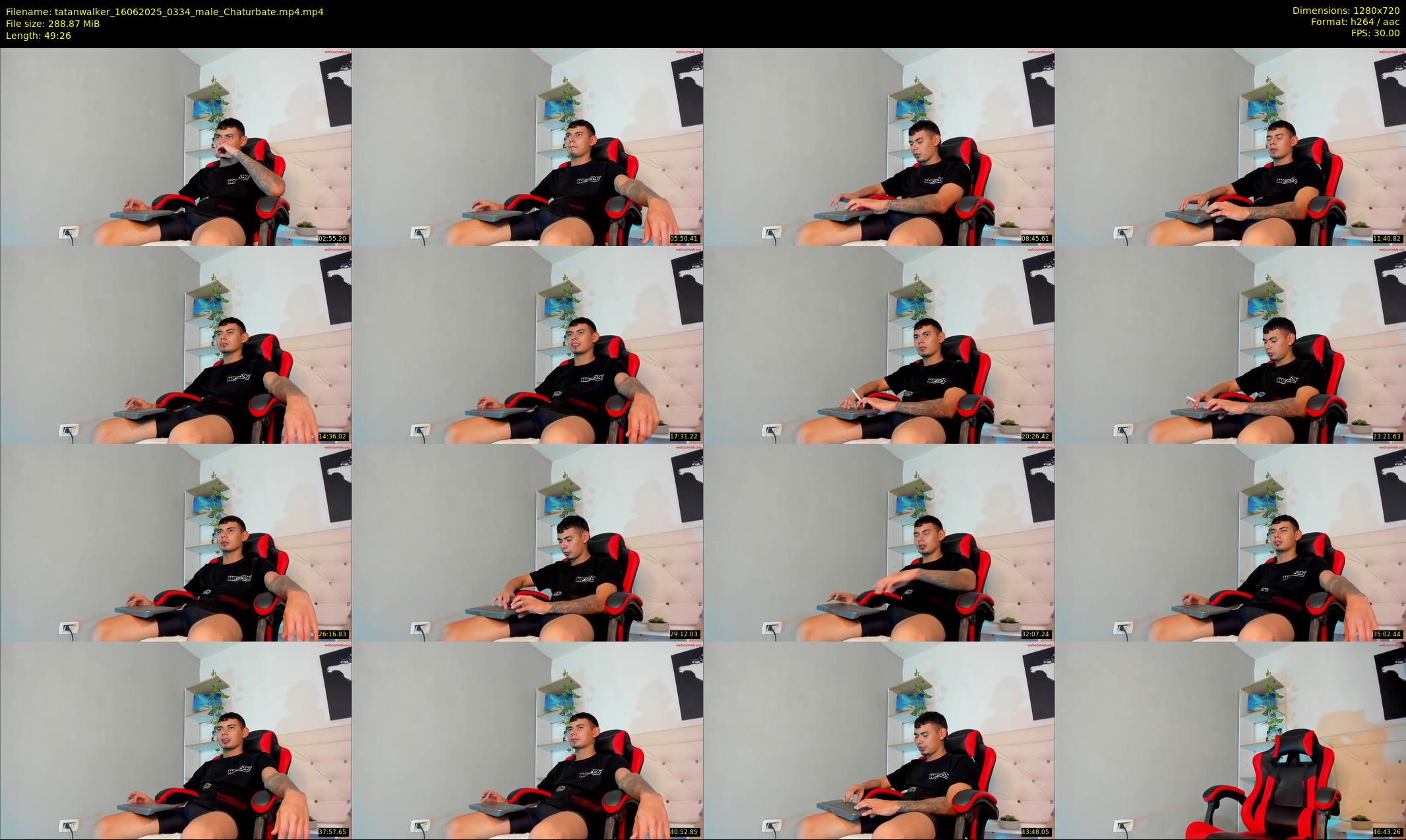 tatanwalker — 50 minute Chaturbate male cam show recording, 720p, Jun 16, 2025
