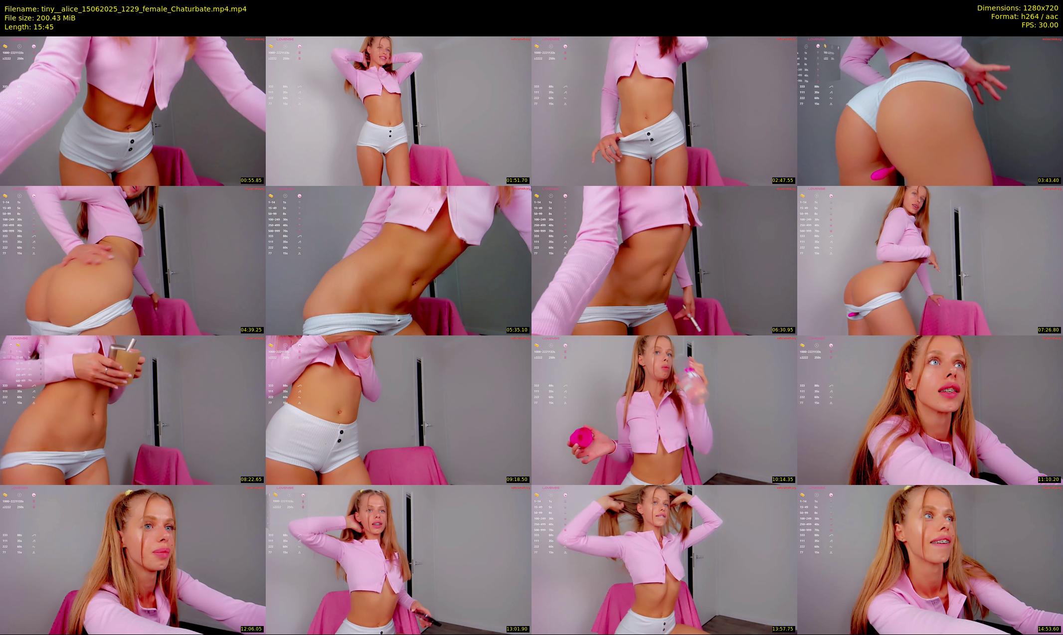 tiny__alice — 16 minute Chaturbate female cam show recording, 720p, Jun 15, 2025