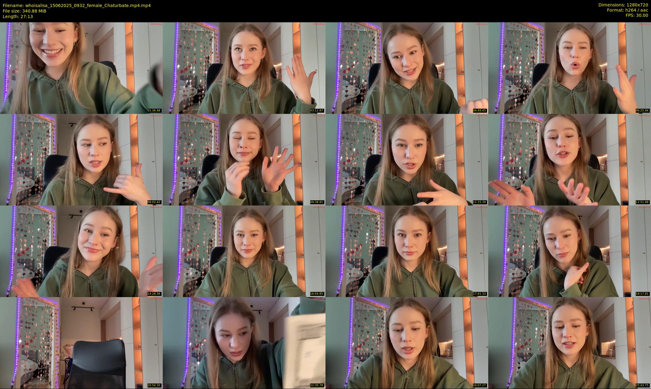 whoisalisa — 28 minute Chaturbate female cam show recording, 720p, Jun 15, 2025