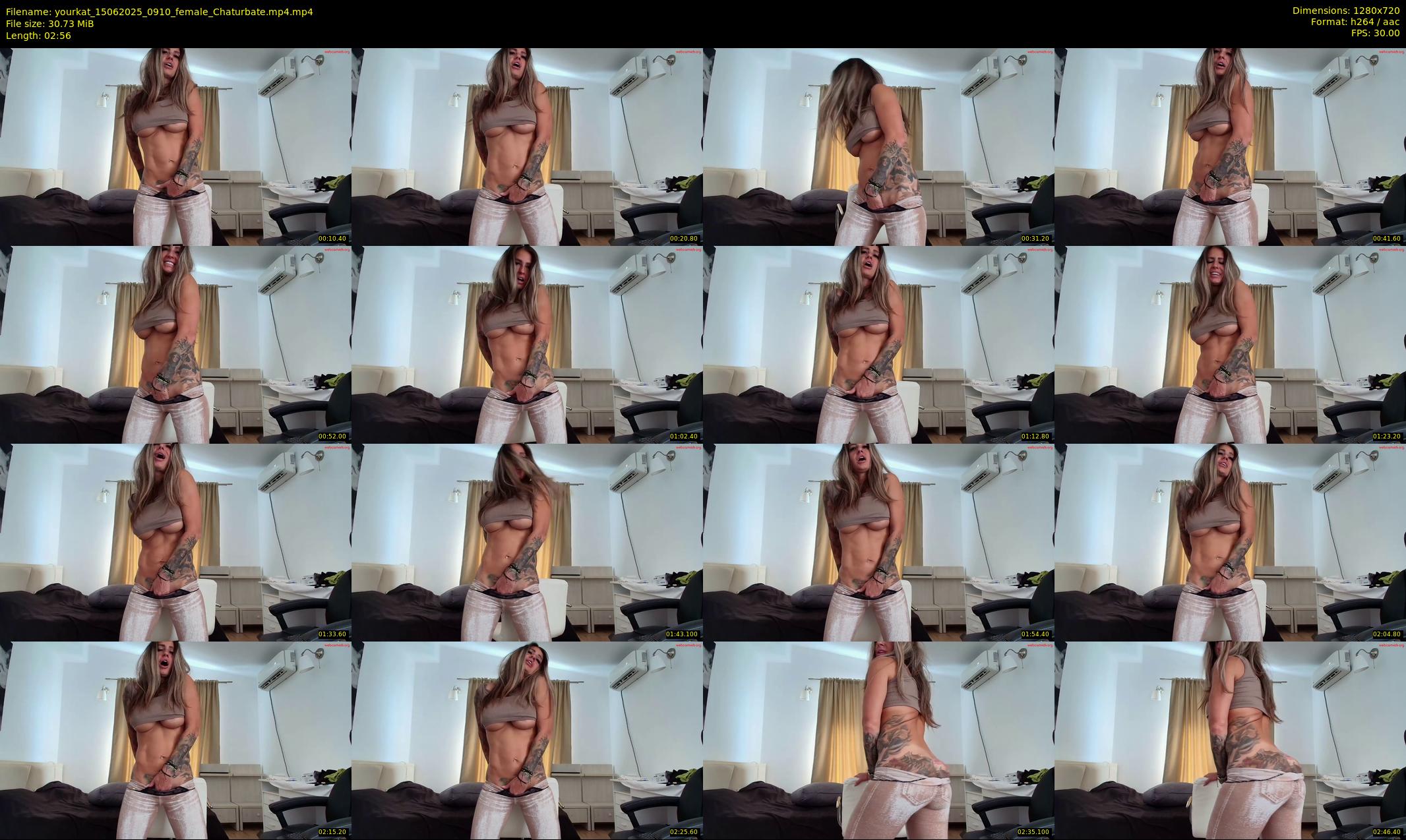 yourkat — 3 minute Chaturbate female cam show recording, 720p, Jun 15, 2025