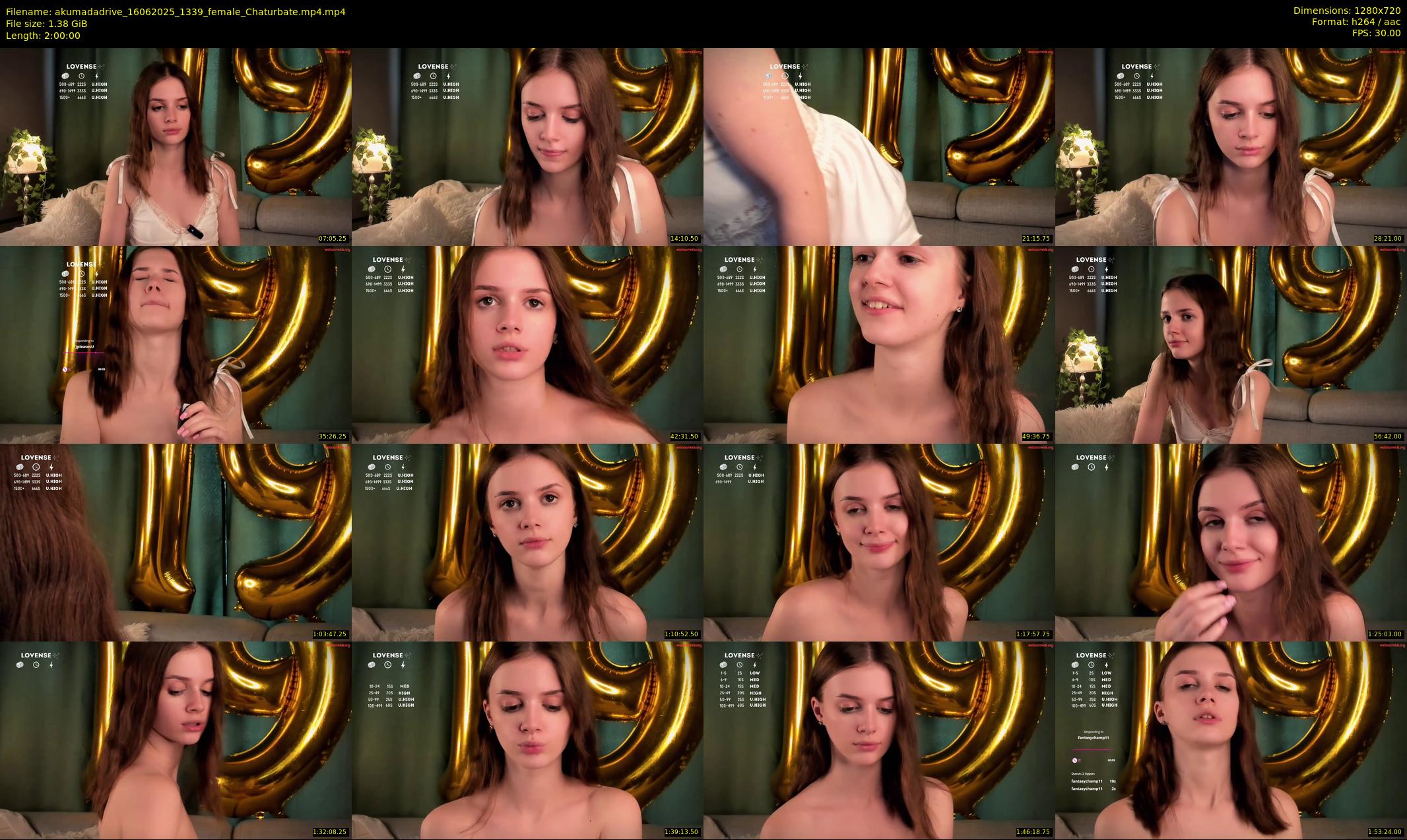 akumadadrive — 120 minute Chaturbate female cam show recording, 720p, Jun 16, 2025