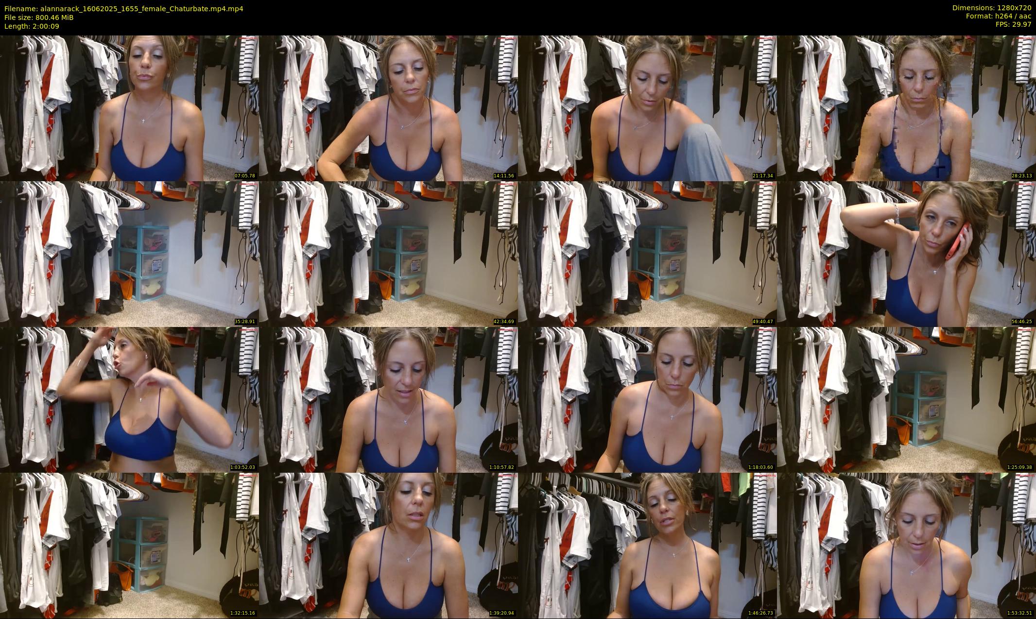 alannarack — 121 minute Chaturbate female cam show recording, 720p, Jun 16, 2025