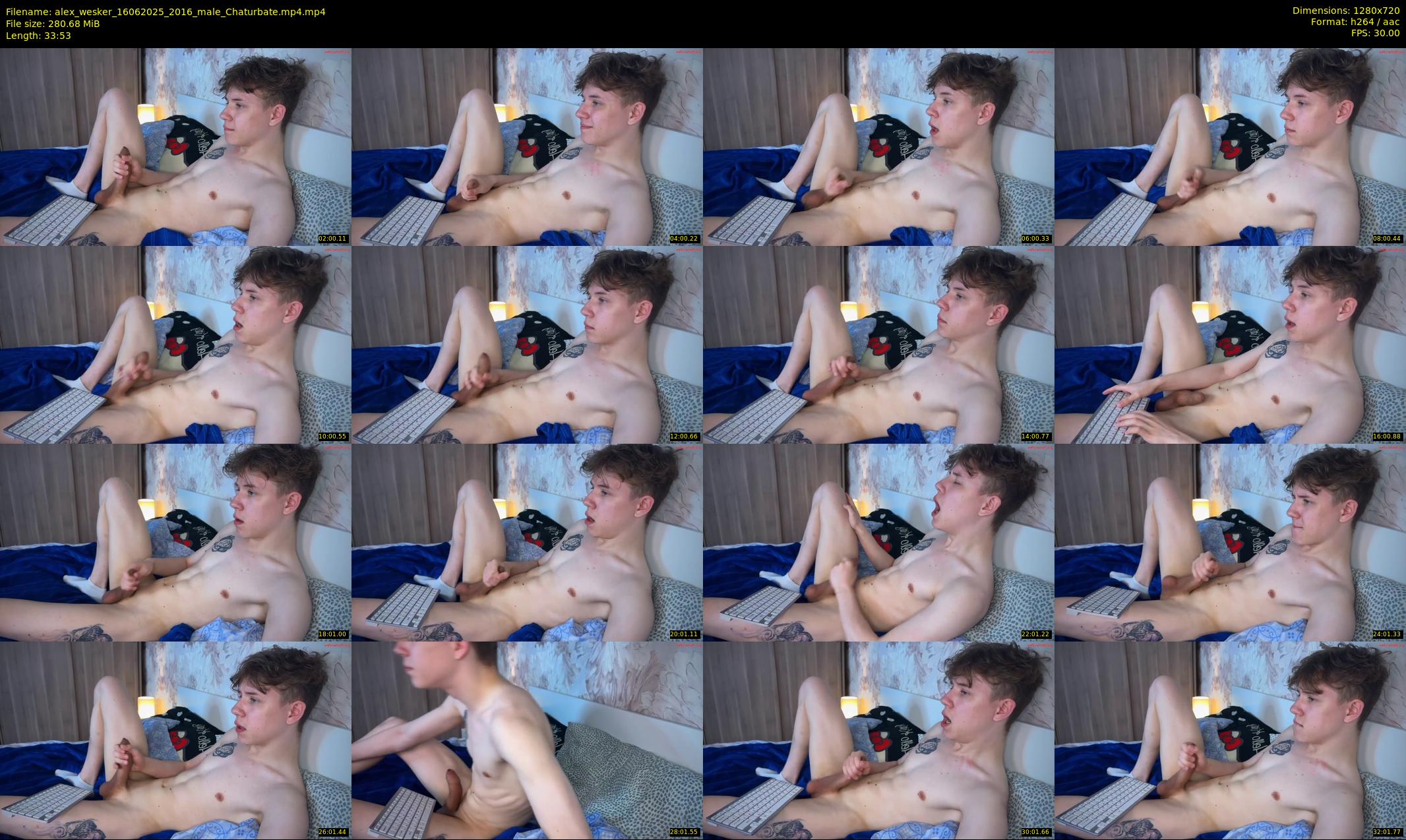 alex_wesker — 34 minute Chaturbate male cam show recording, 720p, Jun 16, 2025