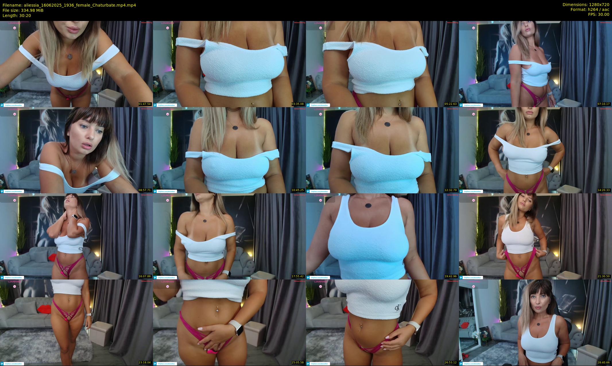 aliessia — 31 minute Chaturbate female cam show recording, 720p, Jun 16, 2025