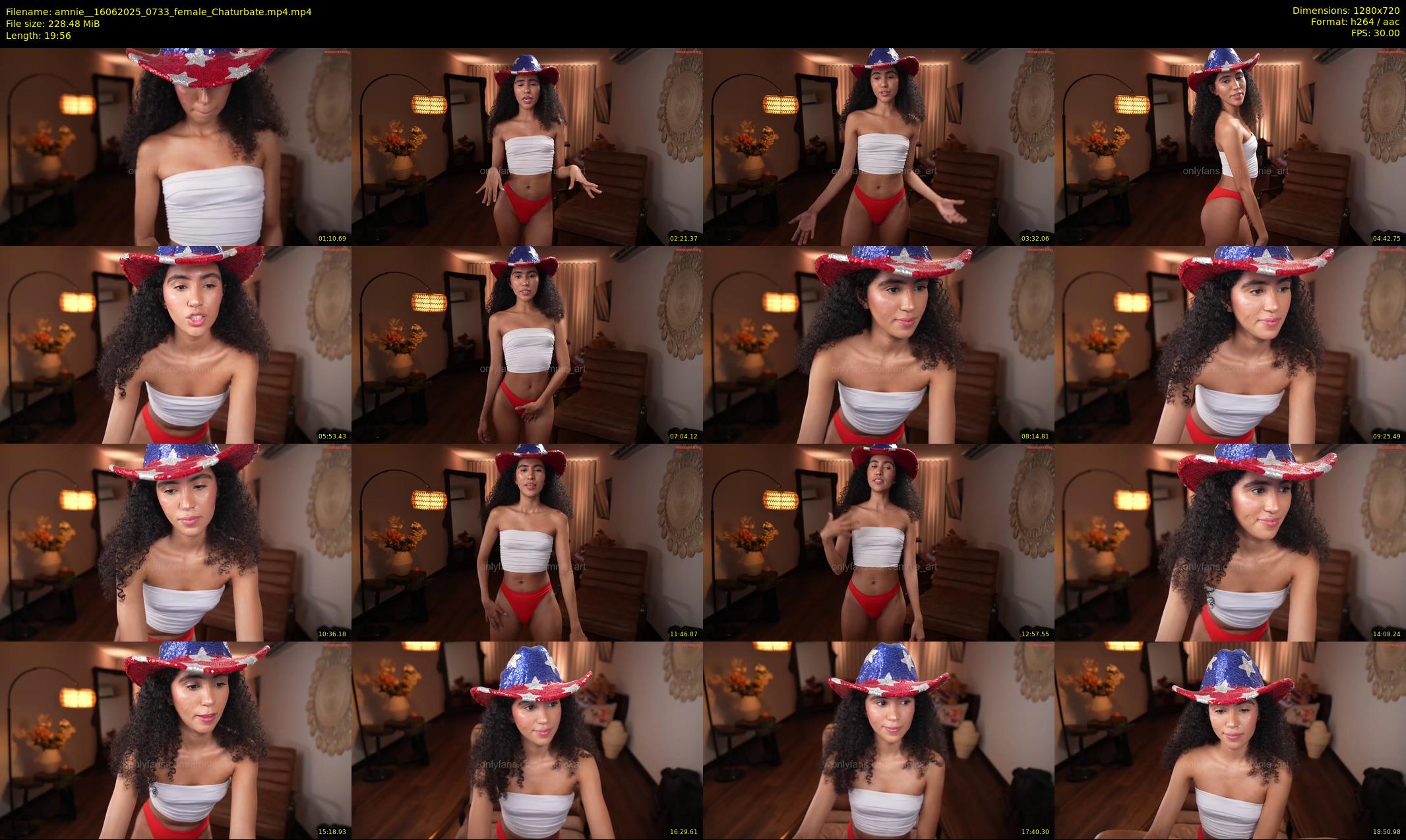 amnie_ — 20 minute Chaturbate female cam show recording, 720p, Jun 16, 2025