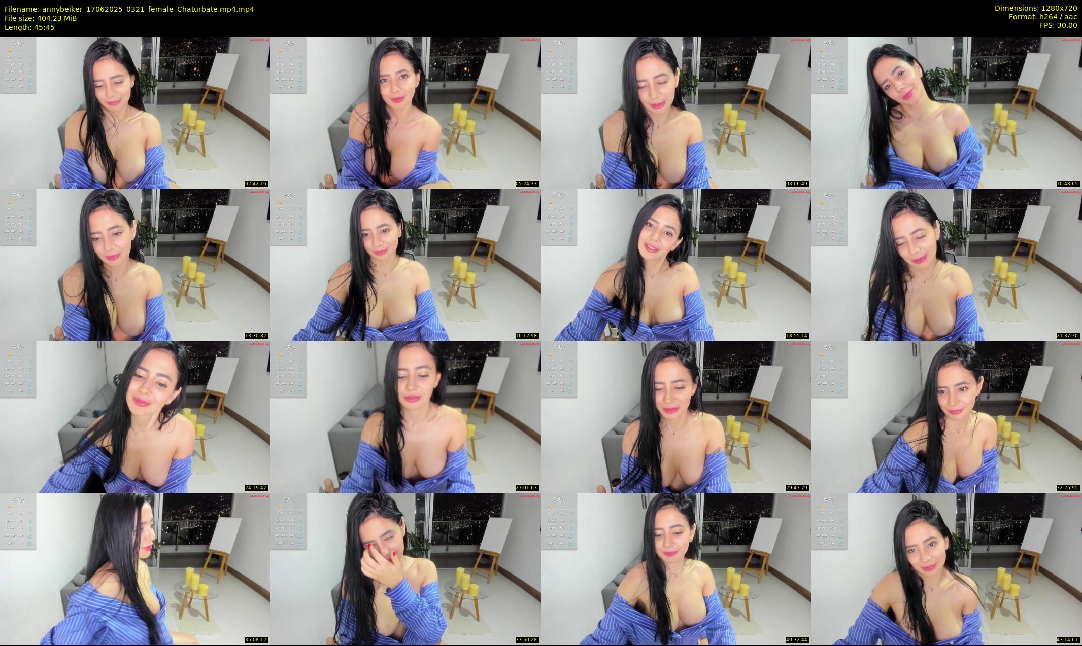 annybeiker — 46 minute Chaturbate female cam show recording, 720p, Jun 17, 2025