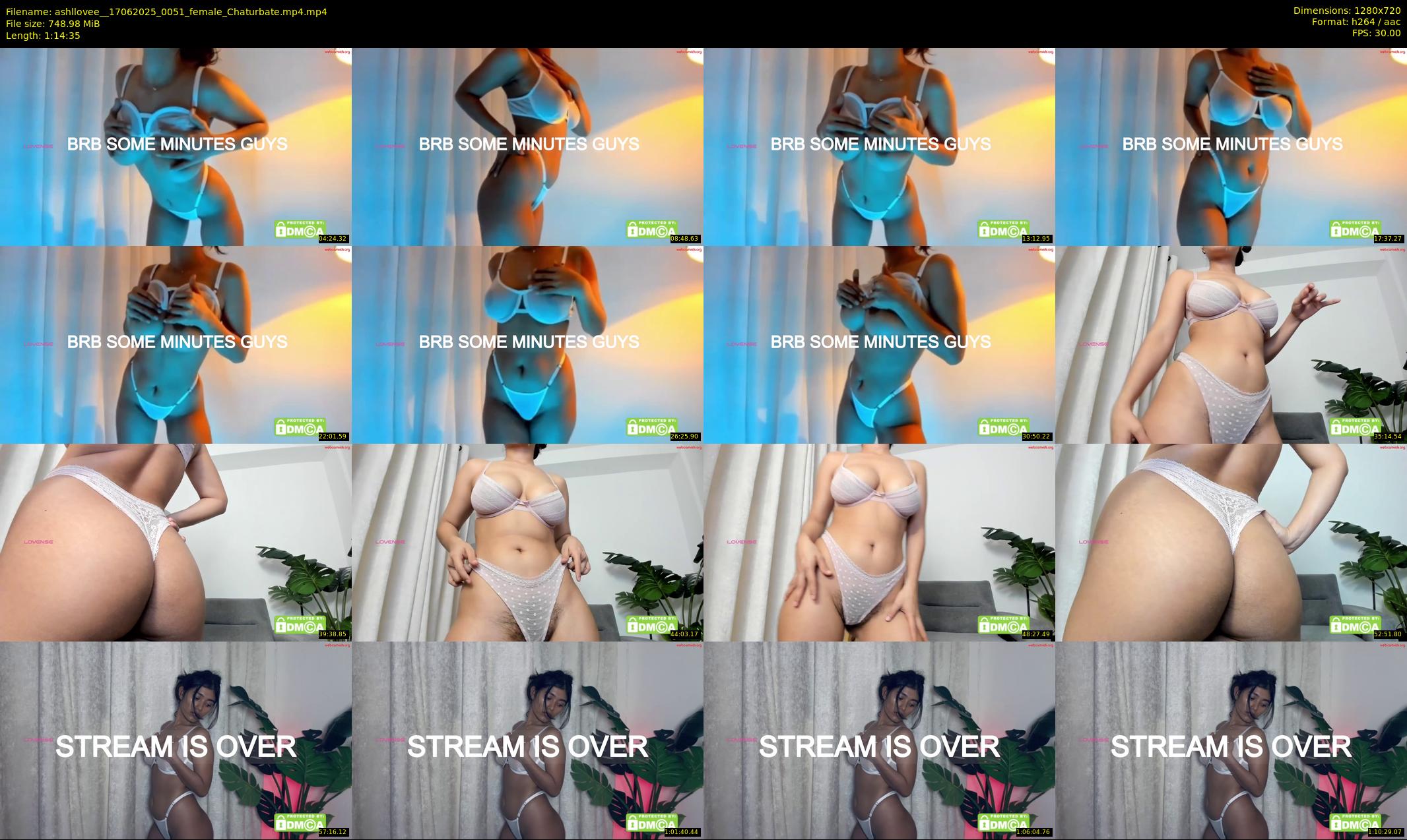 ashllovee_ — 75 minute Chaturbate female cam show recording, 720p, Jun 17, 2025