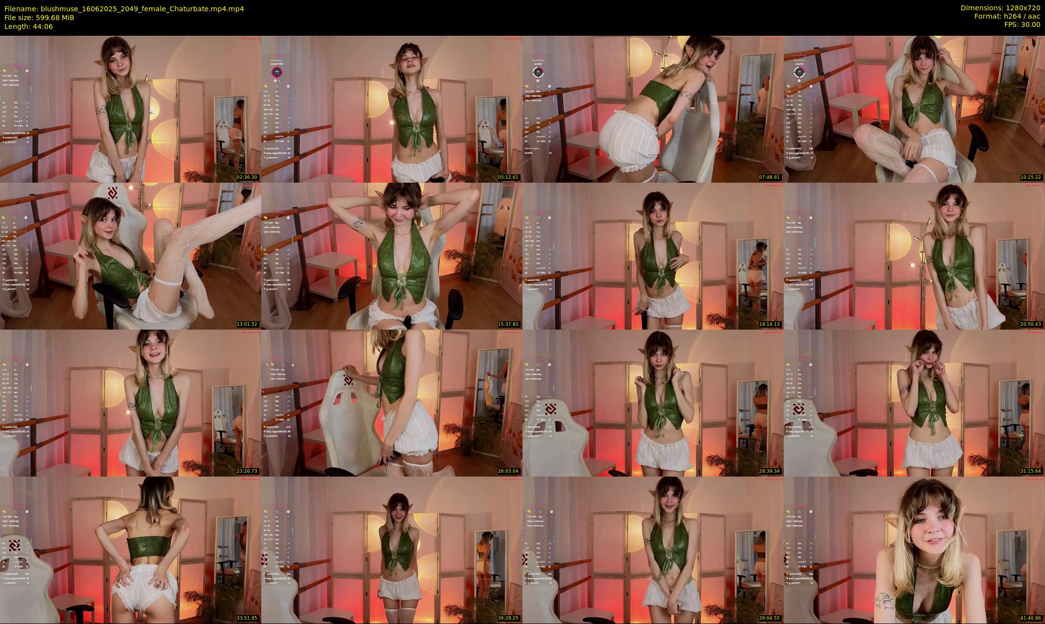 blushmuse — 45 minute Chaturbate female cam show recording, 720p, Jun 16, 2025