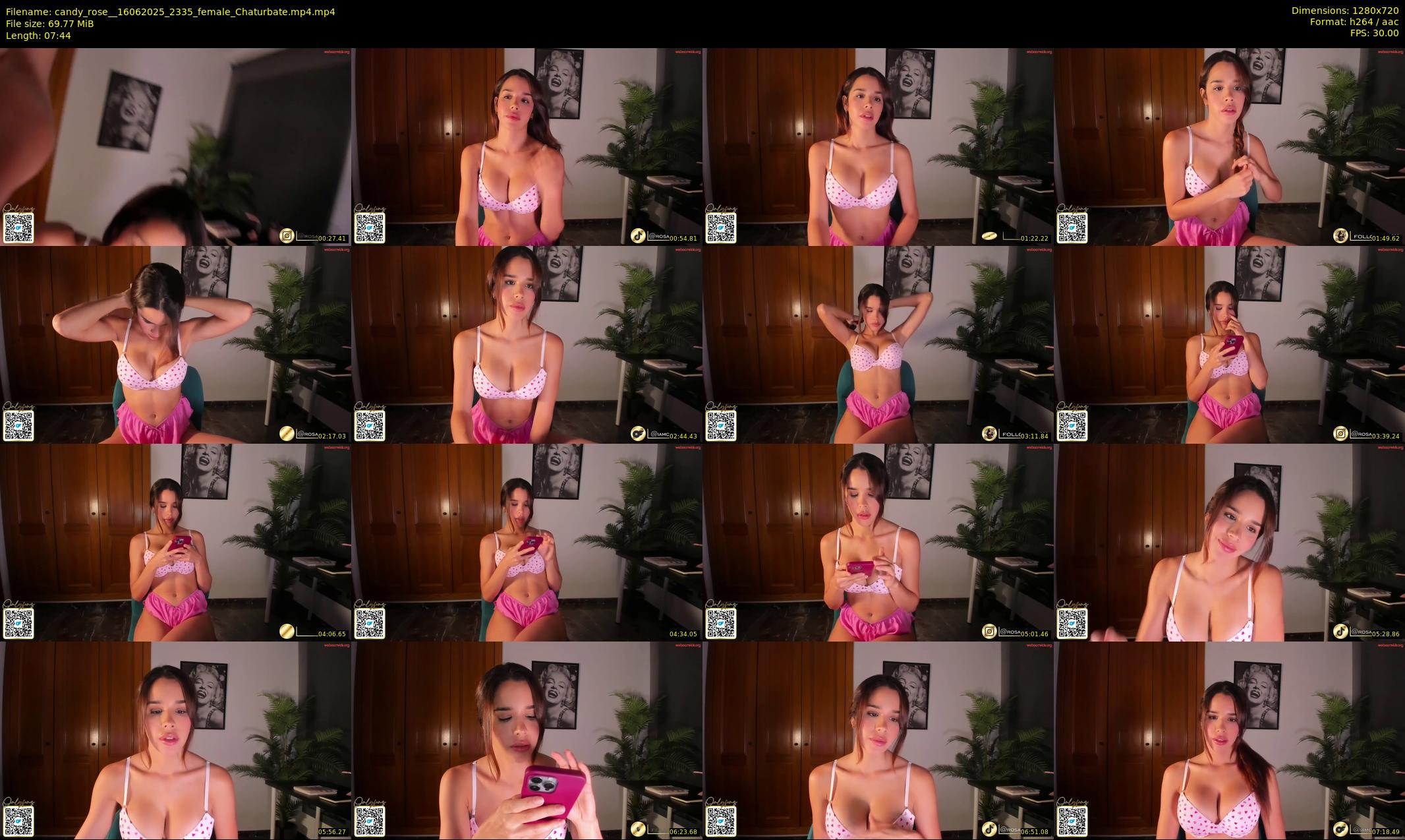 candy_rose_ — 8 minute Chaturbate female cam show recording, 720p, Jun 16, 2025