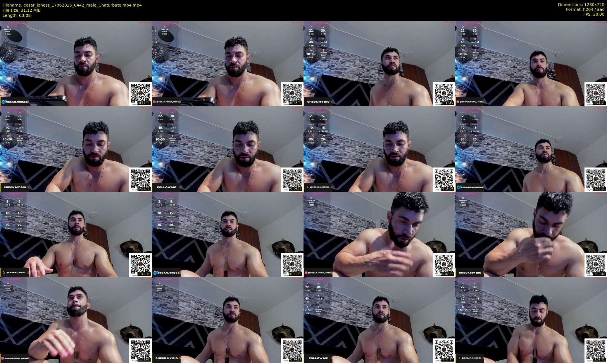 cesar_joness — 4 minute Chaturbate male cam show recording, 720p, Jun 17, 2025
