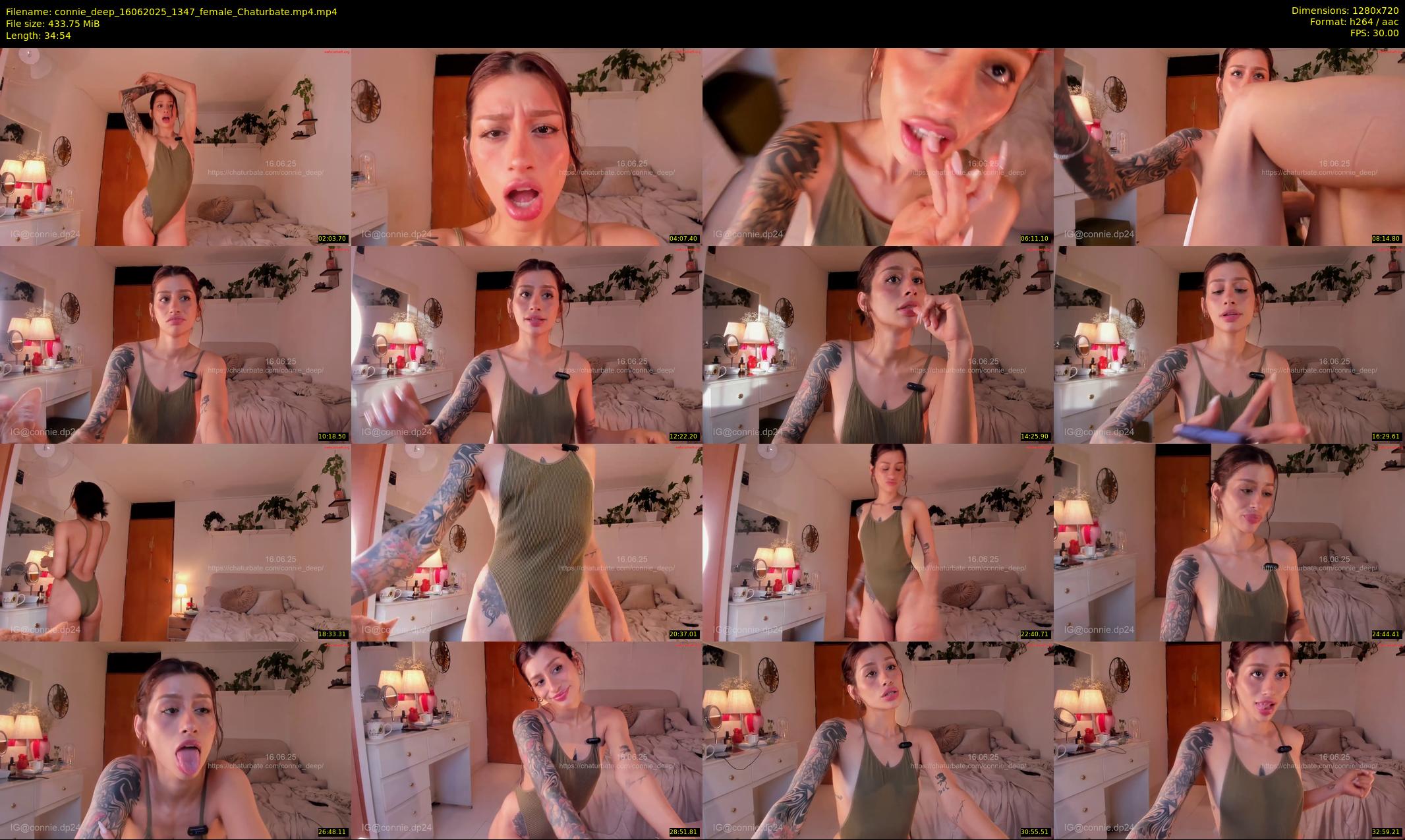 connie_deep — 35 minute Chaturbate female cam show recording, 720p, Jun 16, 2025