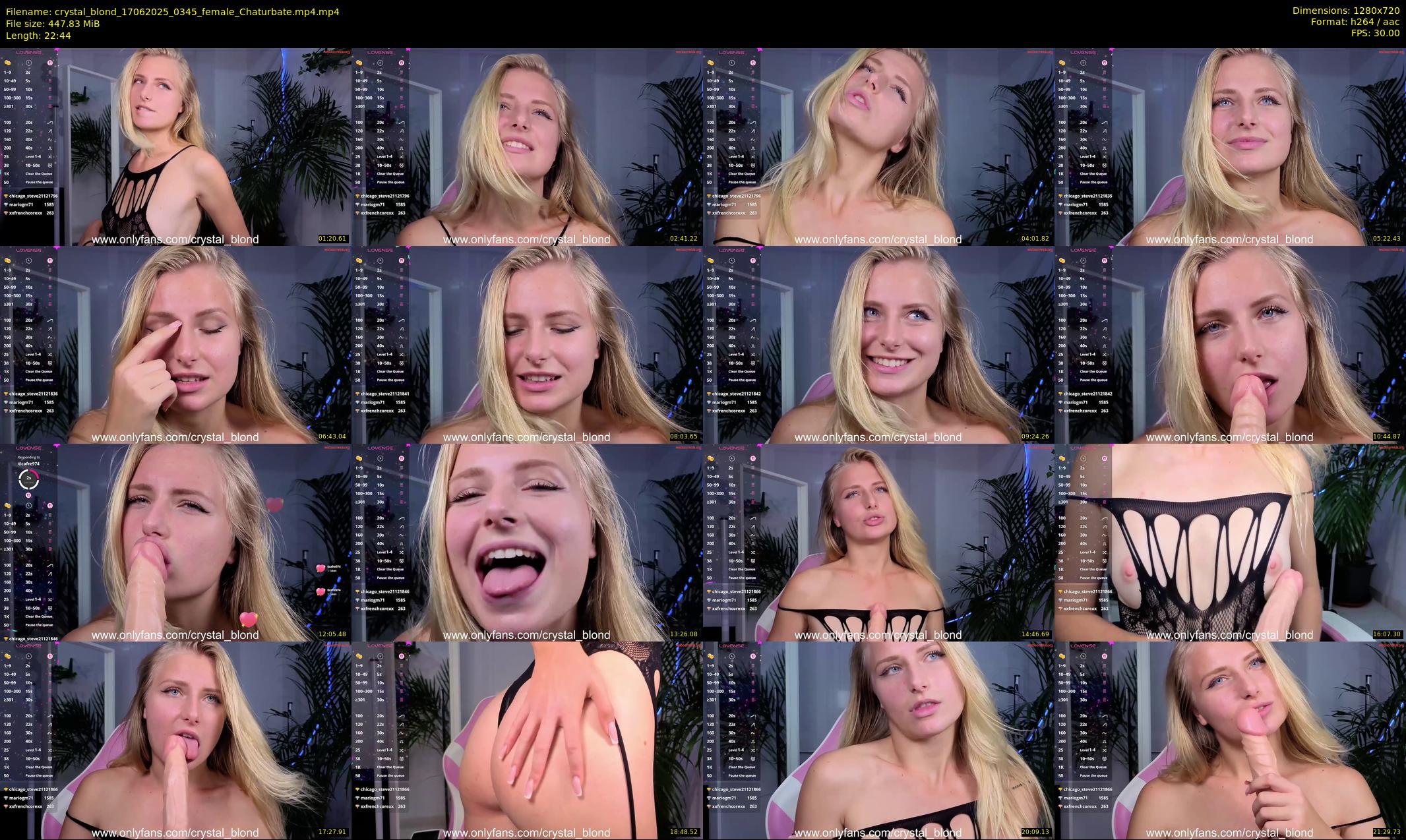 crystal_blond — 23 minute Chaturbate female cam show recording, 720p, Jun 17, 2025