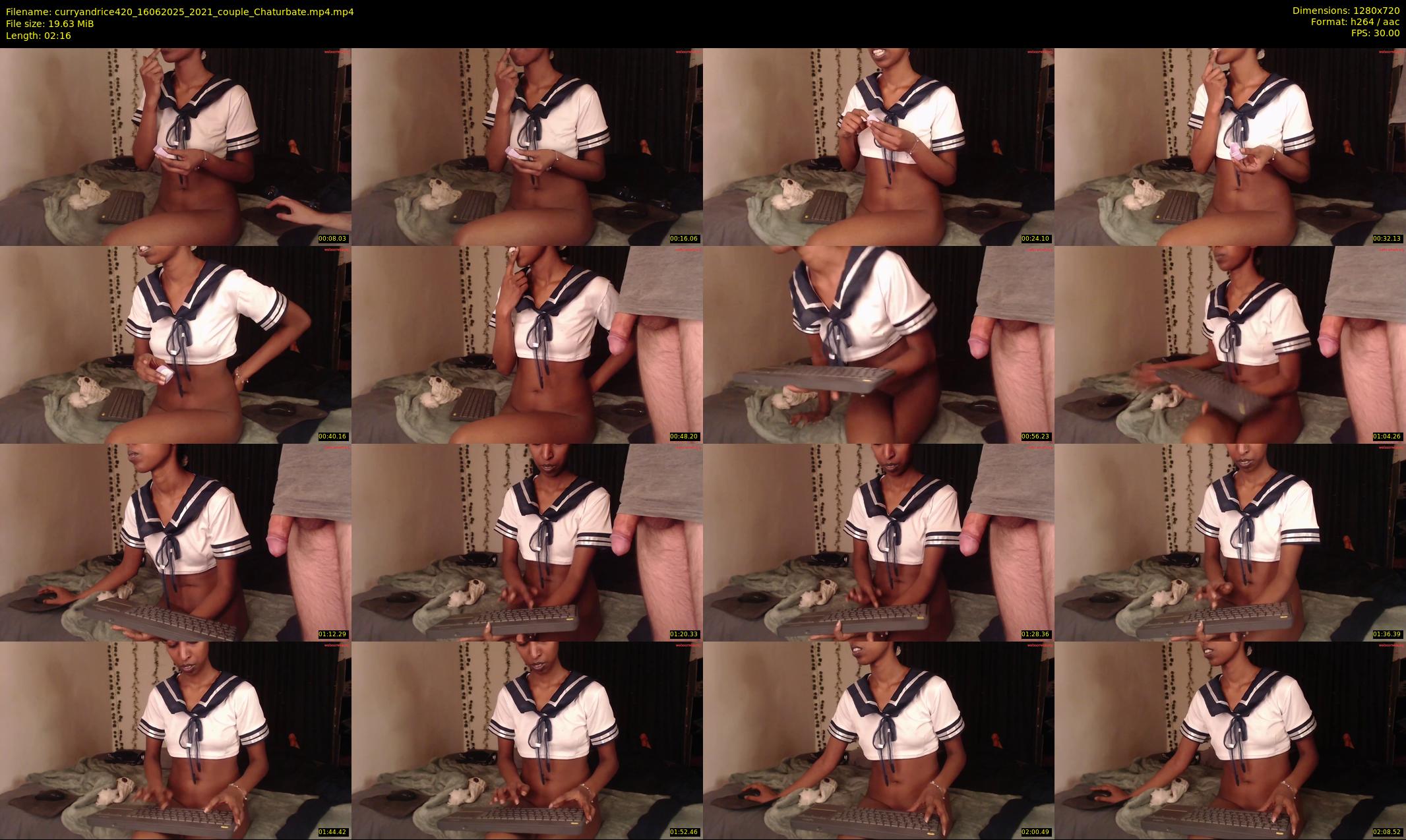 curryandrice420 — 3 minute Chaturbate couple cam show recording, 720p, Jun 16, 2025