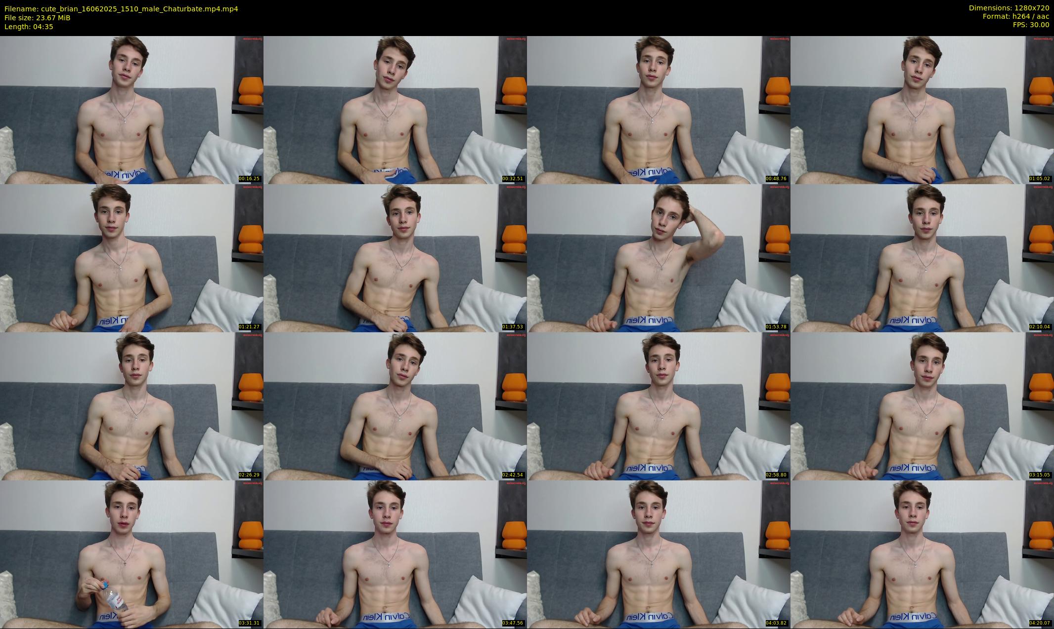 cute_brian — 5 minute Chaturbate male cam show recording, 720p, Jun 16, 2025