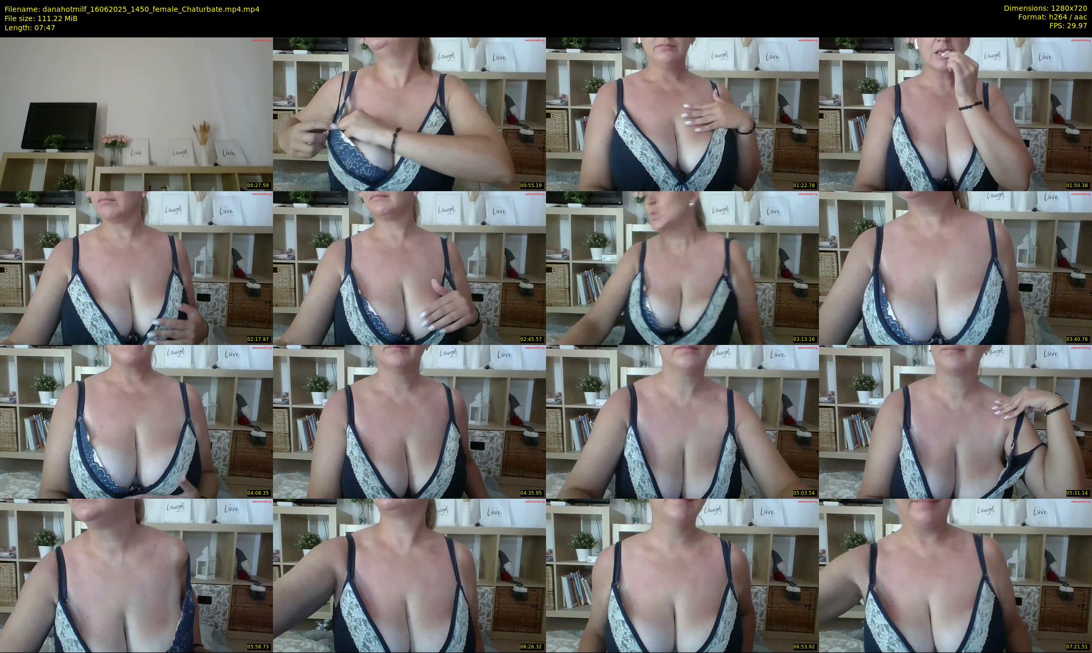 danahotmilf — 8 minute Chaturbate female cam show recording, 720p, Jun 16, 2025