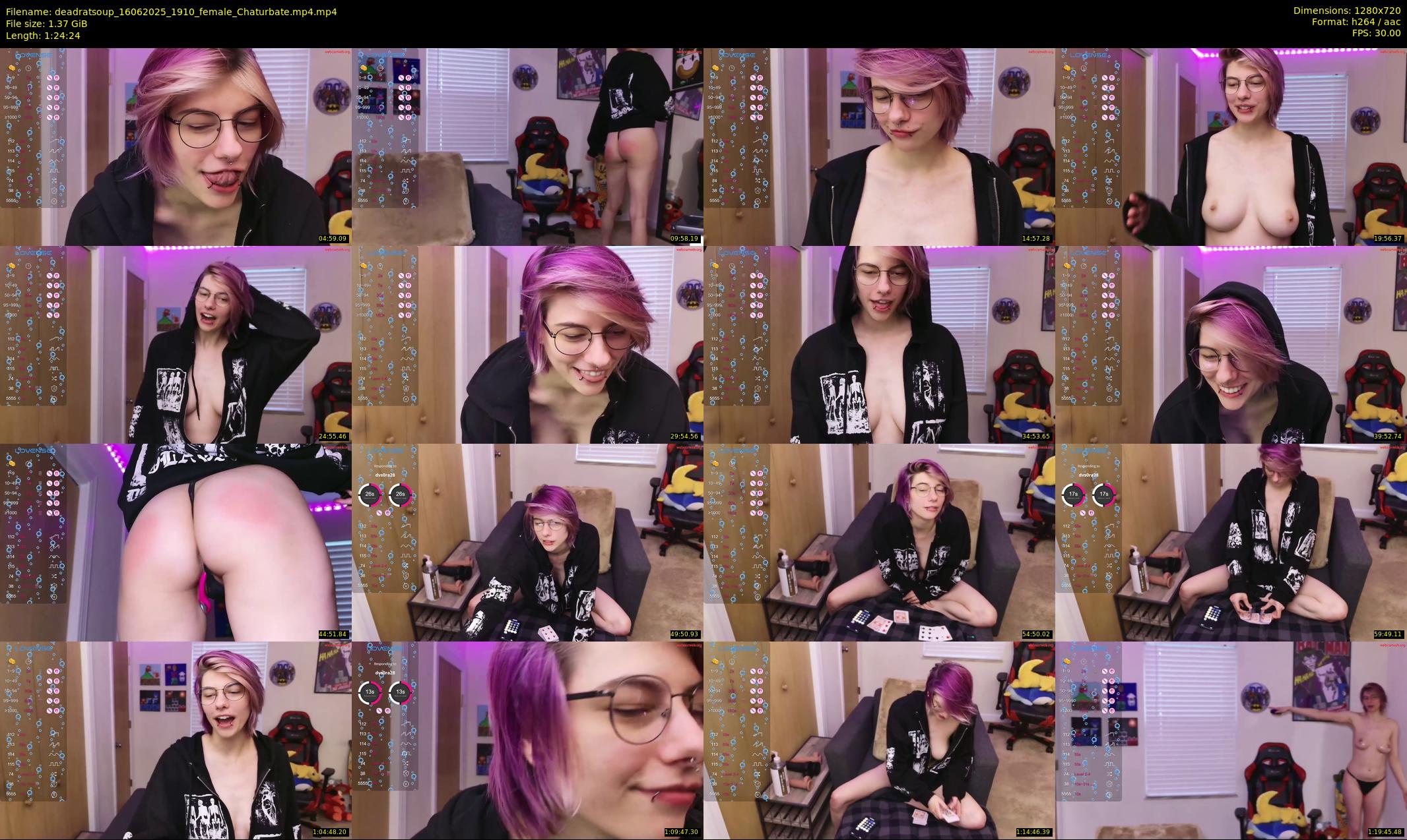deadratsoup — 85 minute Chaturbate female cam show recording, 720p, Jun 16, 2025