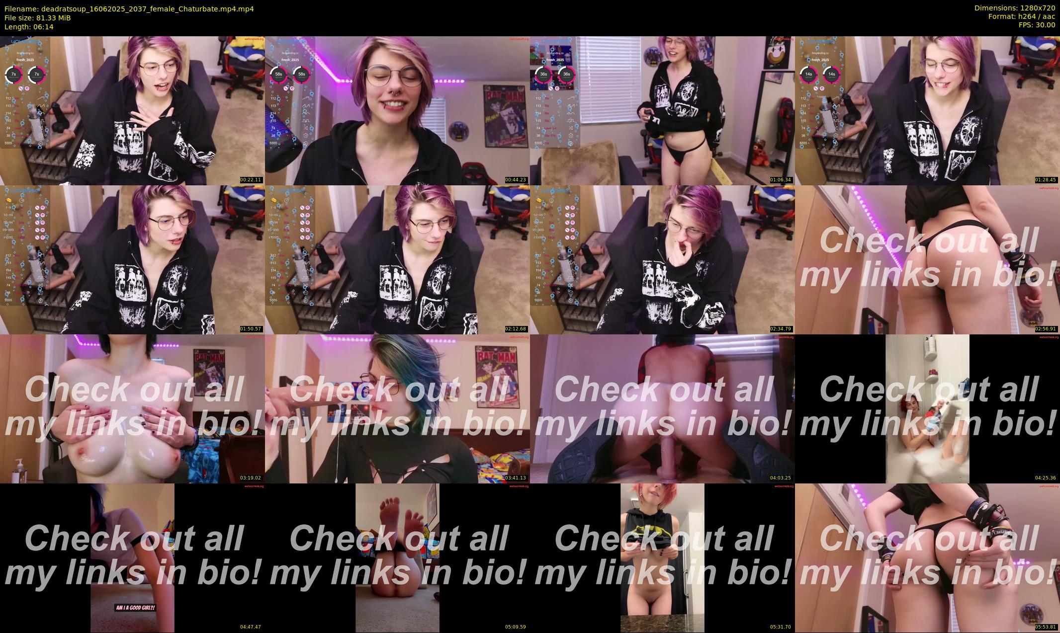 deadratsoup — 7 minute Chaturbate female cam show recording, 720p, Jun 16, 2025