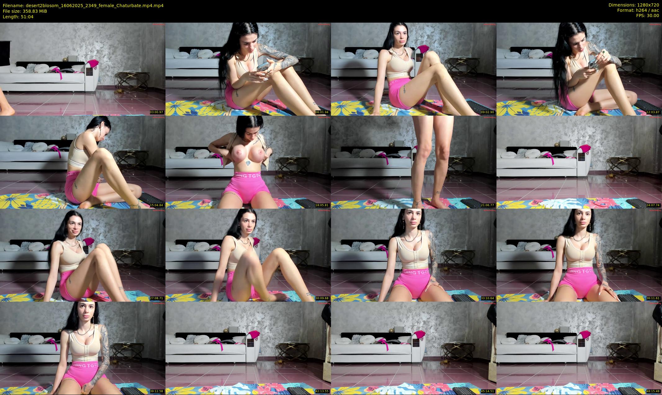desert2blosom — 52 minute Chaturbate female cam show recording, 720p, Jun 16, 2025