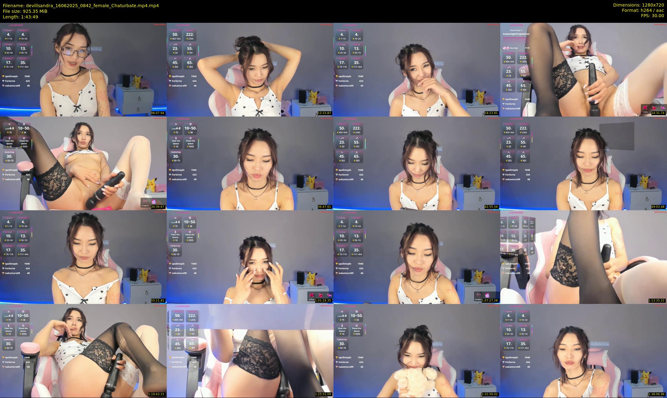 devillsandra — 104 minute Chaturbate female cam show recording, 720p, Jun 16, 2025