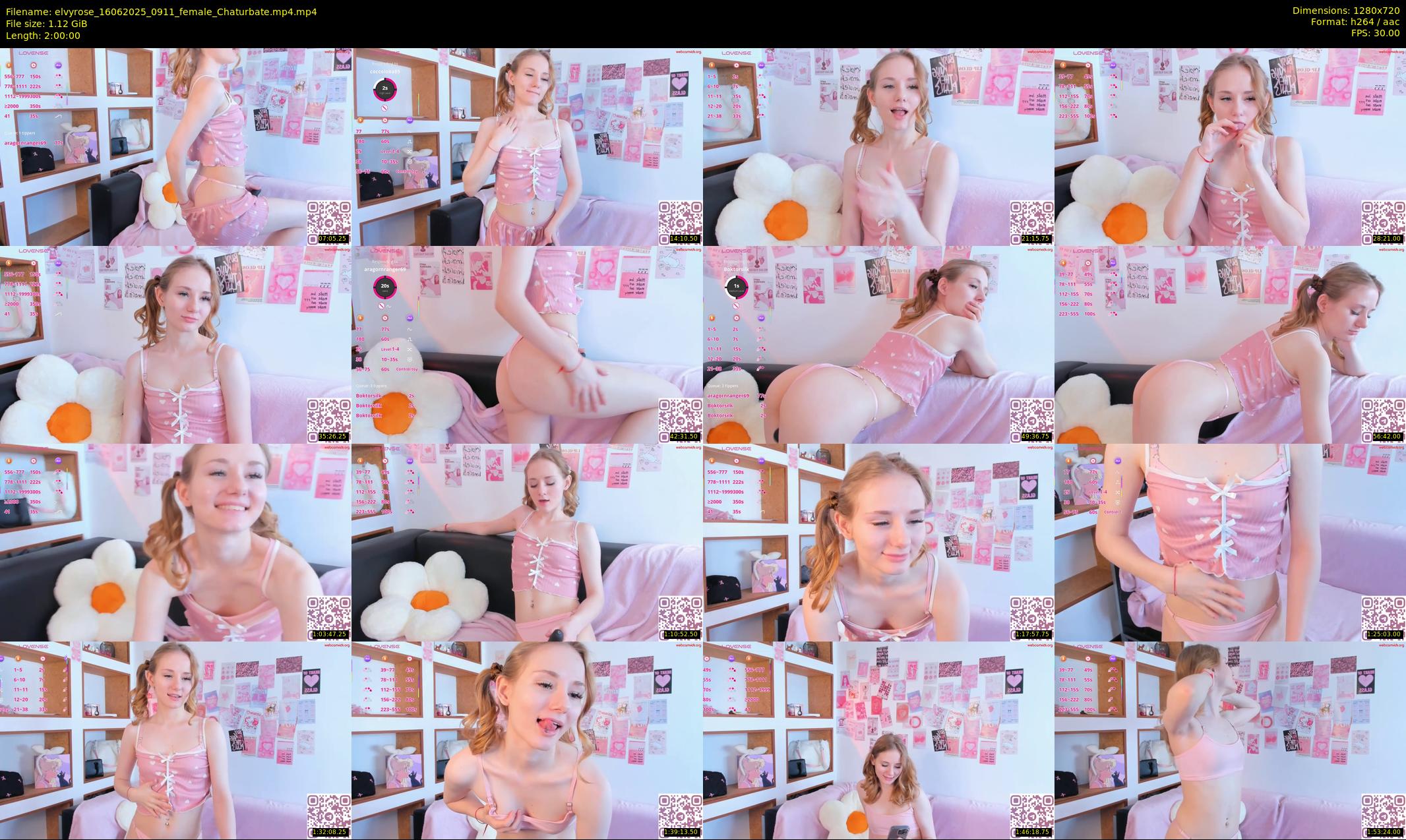 elvyrose — 120 minute Chaturbate female cam show recording, 720p, Jun 16, 2025