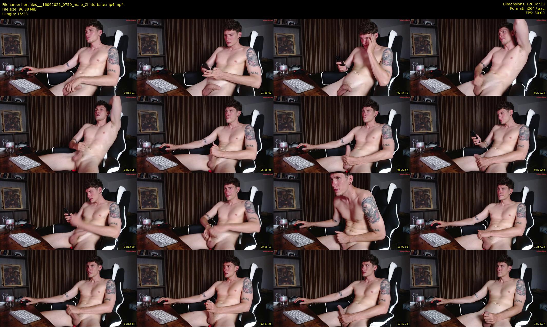 hercules__ — 16 minute Chaturbate male cam show recording, 720p, Jun 16, 2025