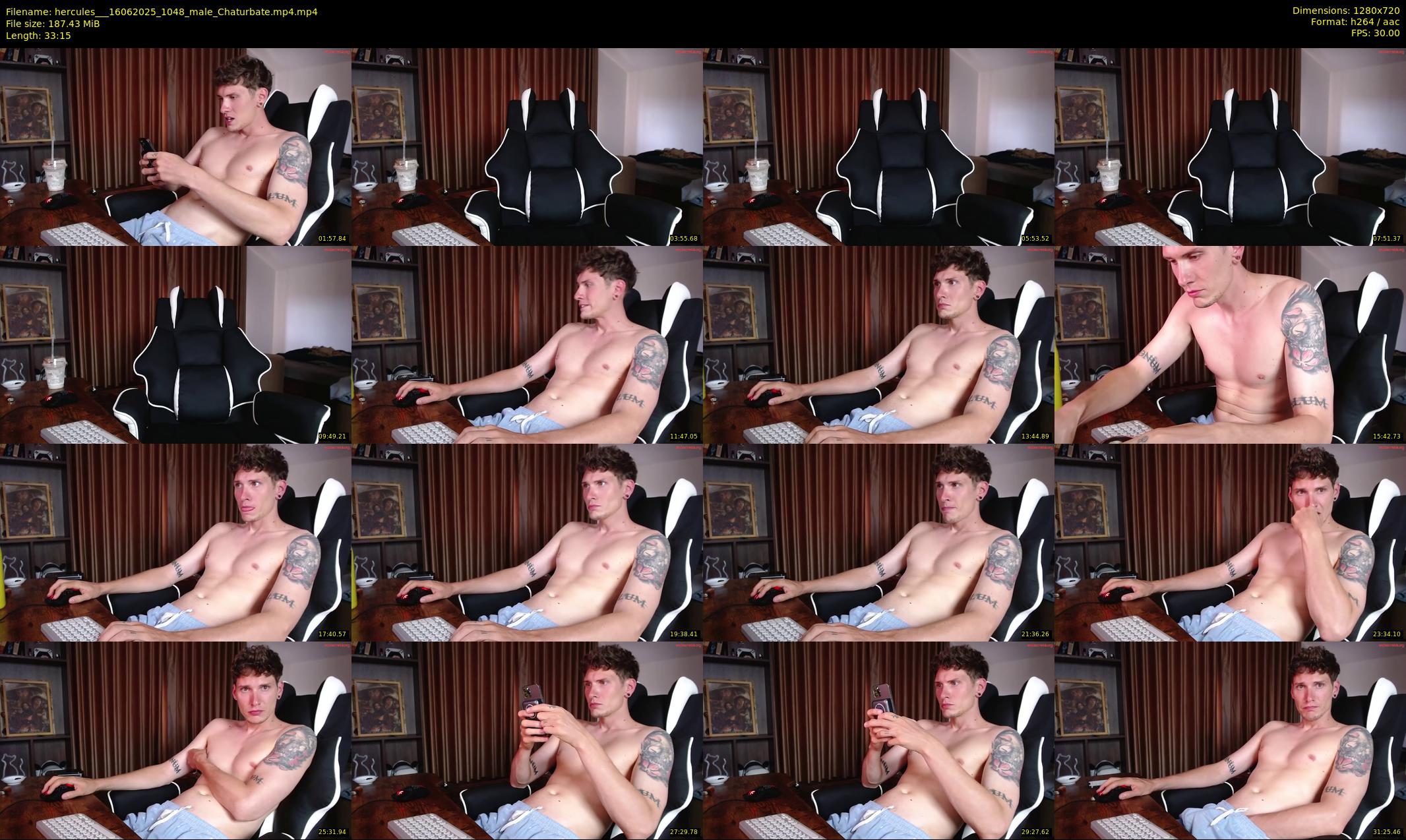 hercules__ — 34 minute Chaturbate male cam show recording, 720p, Jun 16, 2025