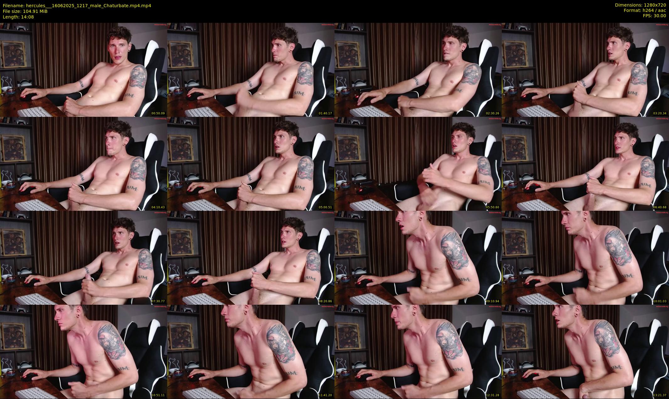 hercules__ — 15 minute Chaturbate male cam show recording, 720p, Jun 16, 2025
