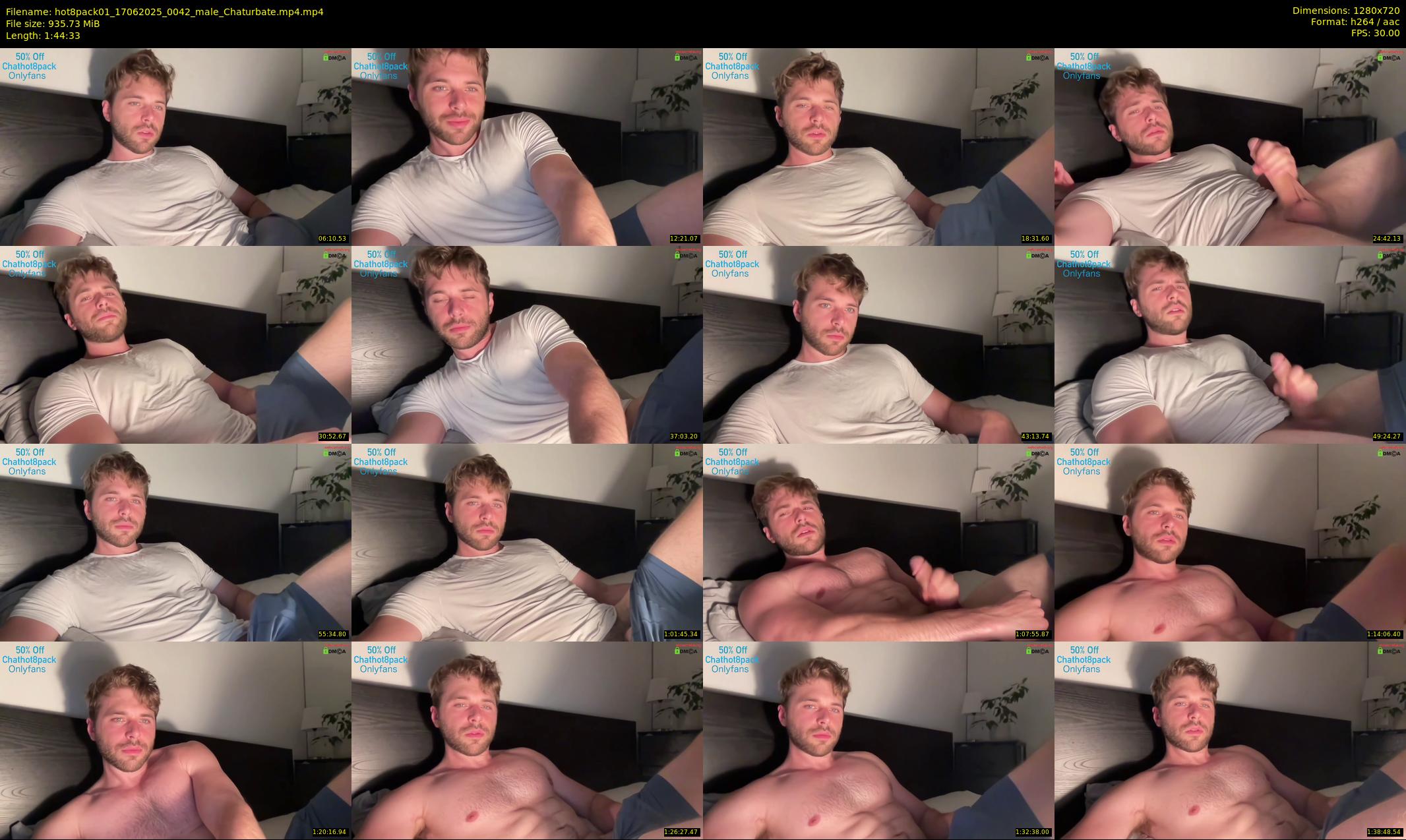 hot8pack01 — 105 minute Chaturbate male cam show recording, 720p, Jun 17, 2025
