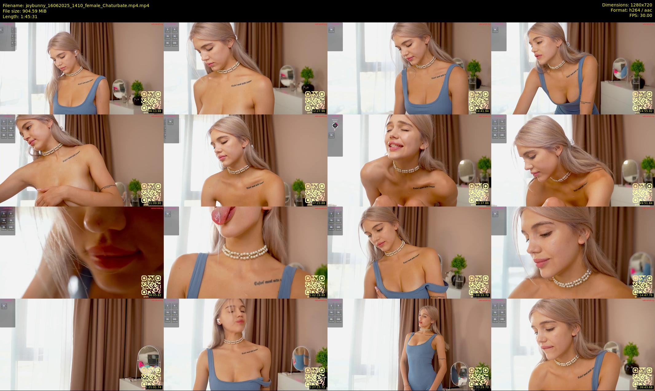 joybunny — 106 minute Chaturbate female cam show recording, 720p, Jun 16, 2025
