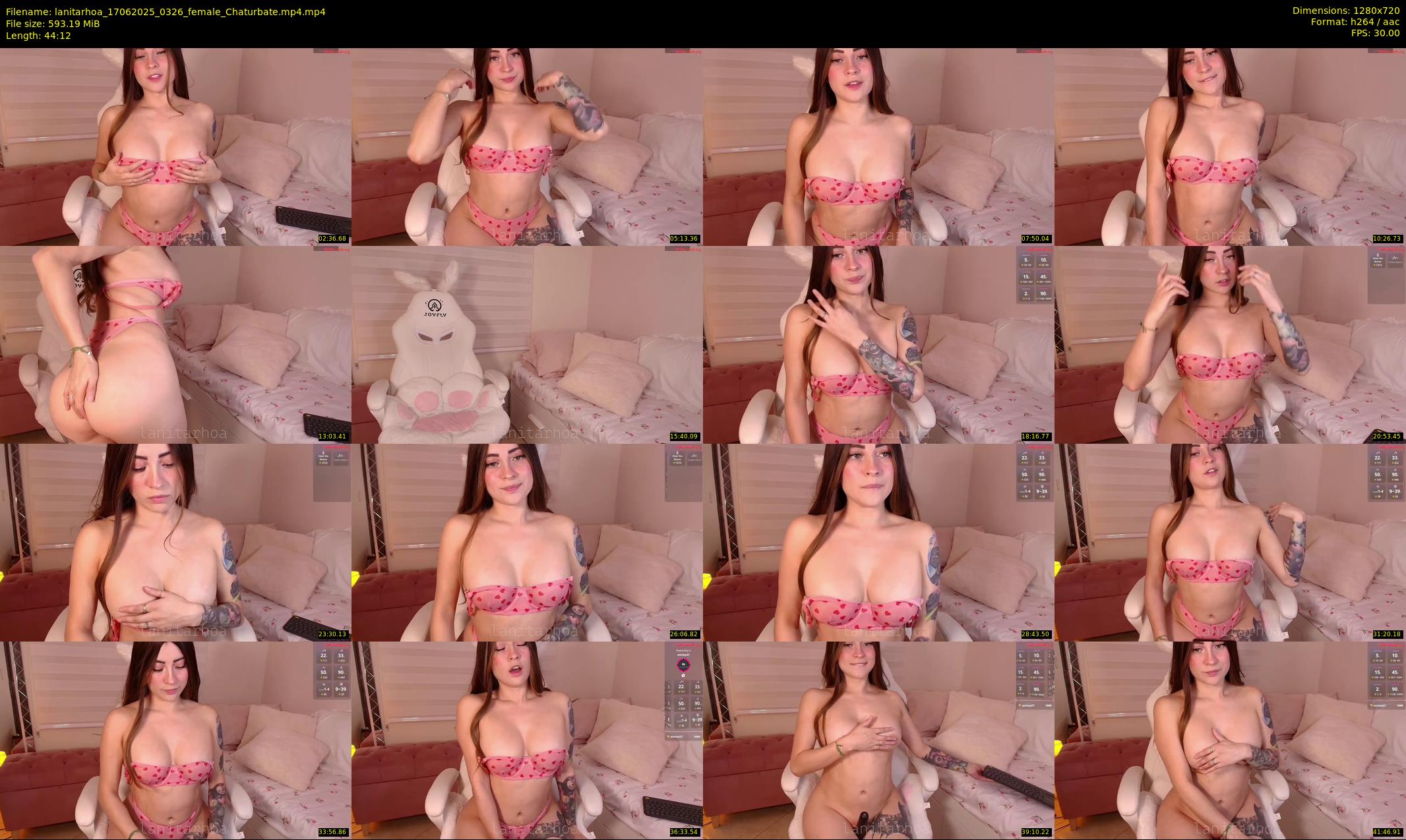lanitarhoa — 45 minute Chaturbate female cam show recording, 720p, Jun 17, 2025