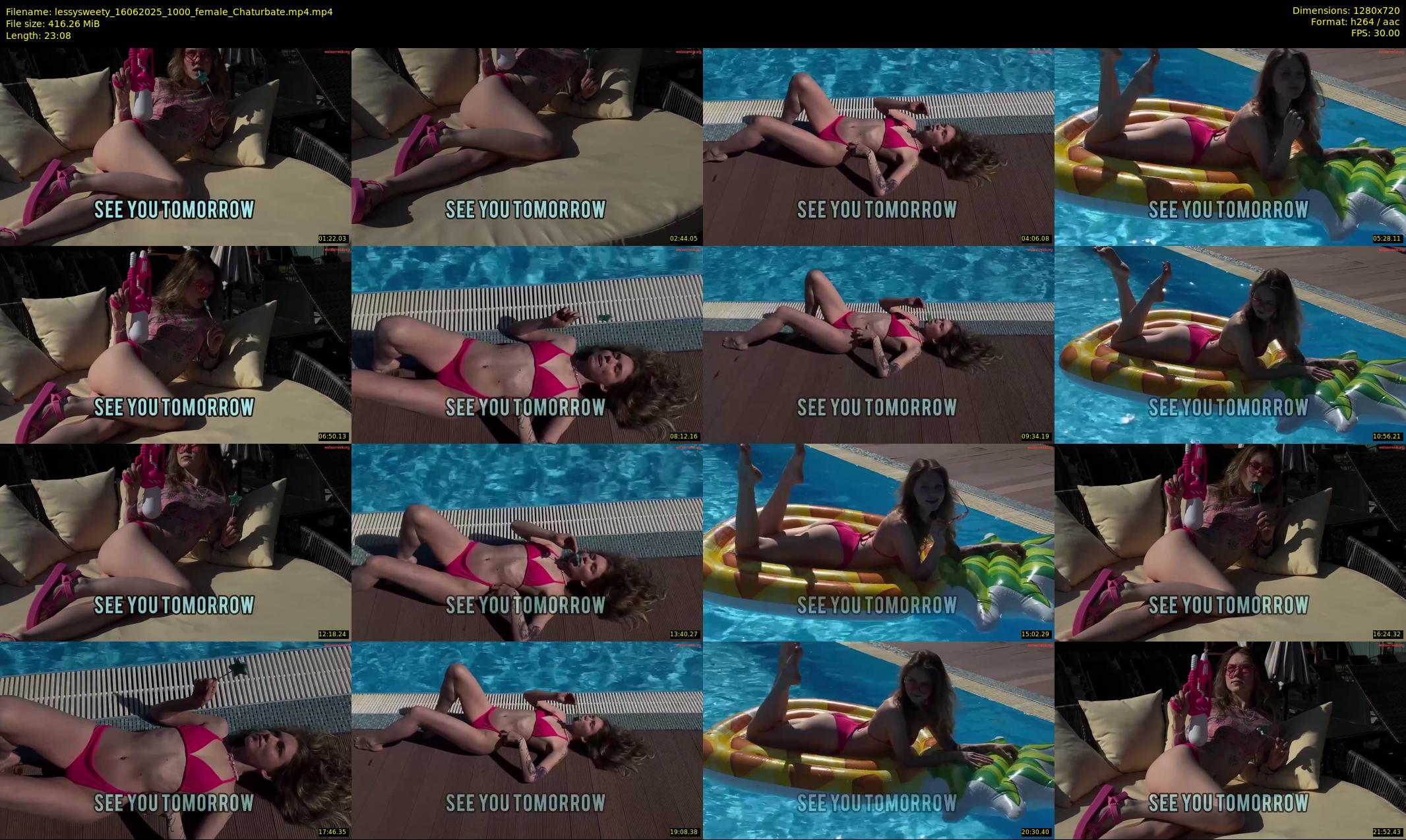 lessysweety — 24 minute Chaturbate female cam show recording, 720p, Jun 16, 2025