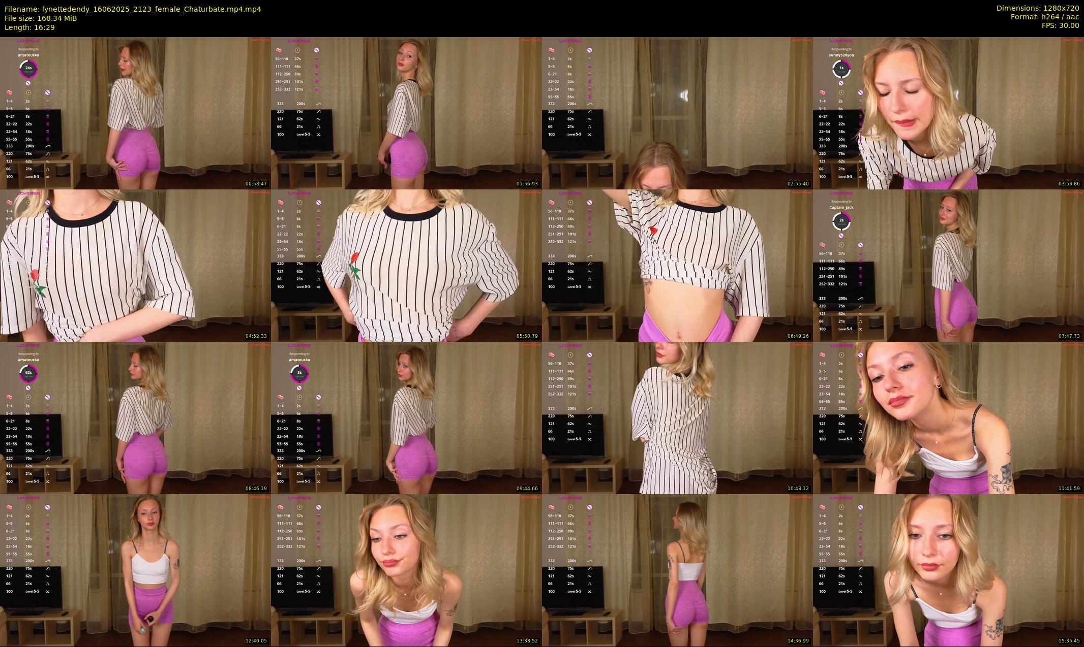 lynettedendy — 17 minute Chaturbate female cam show recording, 720p, Jun 16, 2025